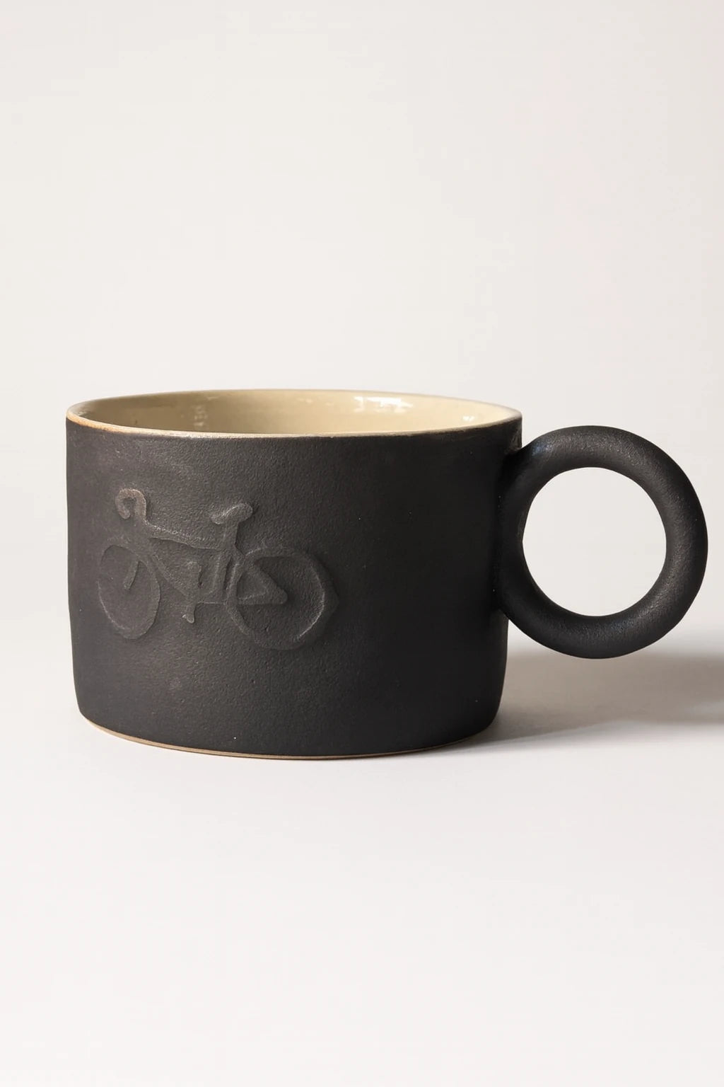 Kubek z Uchem Mat Black Bike 320 ml | CR