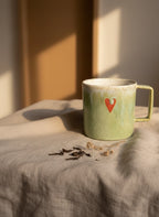 Kubek Heart Flux Pistacja 350 ml | HD