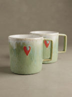 Kubek Heart Flux Pistacja 350 ml | HD