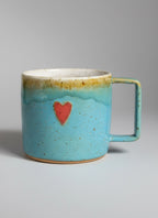 Kubek Heart Flux Lazur 450 ml | HD