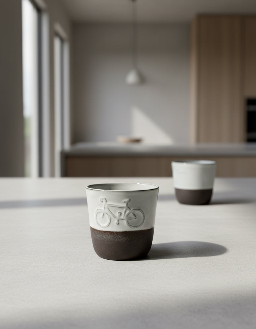 Czarka Ceramiczna Black & White Bike 200 ml | EB