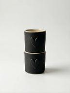 Kubek do Espresso Mat Black Heart 100 ml