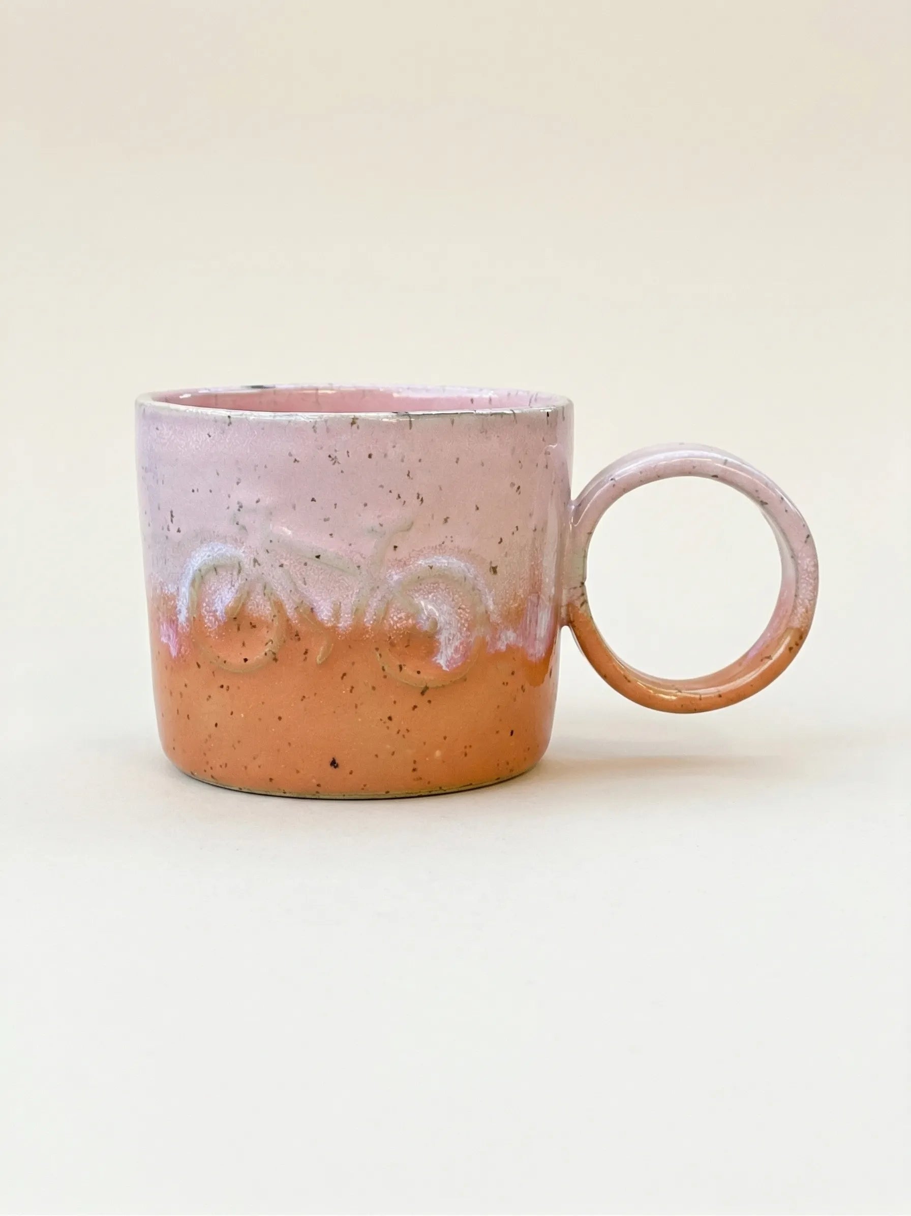 Kubek Ceramiczny Pomarańczowy Flux Bike 280 ml