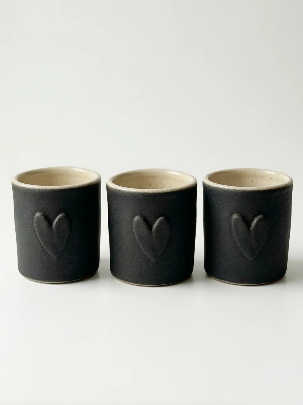 Kubek do Espresso Mat Black Heart 100 ml