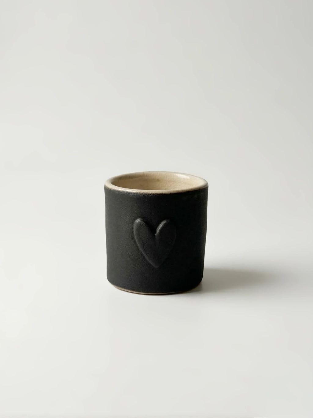 Kubek do Espresso Mat Black Heart 100 ml