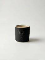 Kubek do Espresso Mat Black Heart 100 ml