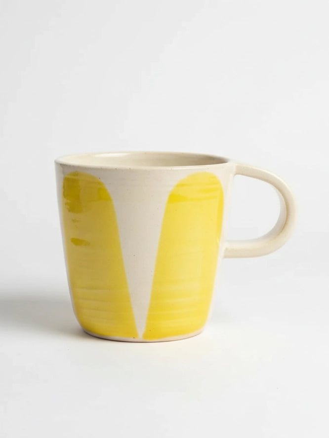 Kubek Ceramiczny Żółty Vintage 200 ml | SA