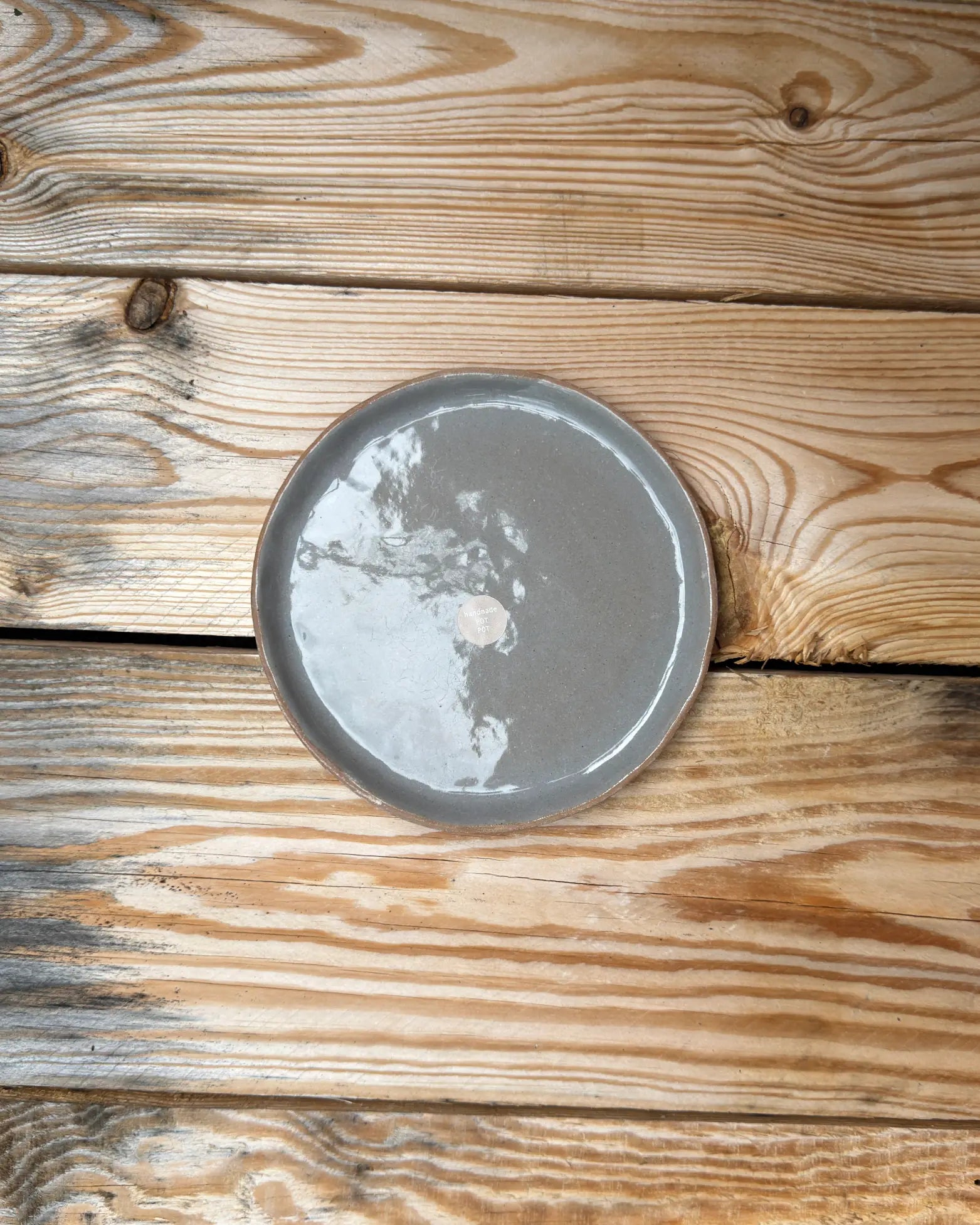 Talerz Deserowy Glossy Grey 18 cm | CA