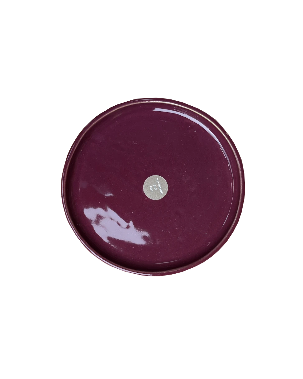 Podstawka Ceramiczna Burgundowa 14,5 cm | SA