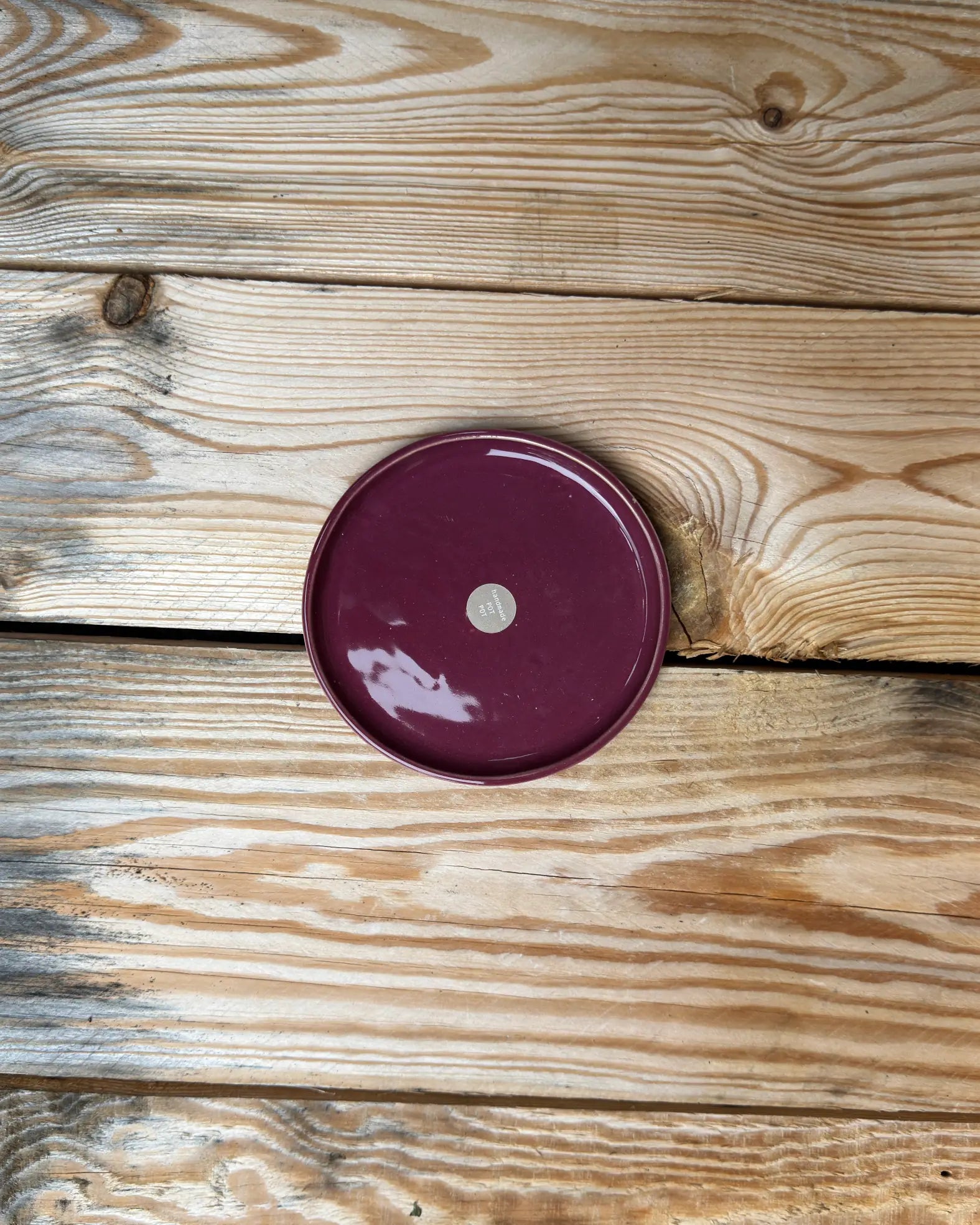 Podstawka Ceramiczna Burgundowa 14,5 cm | SA