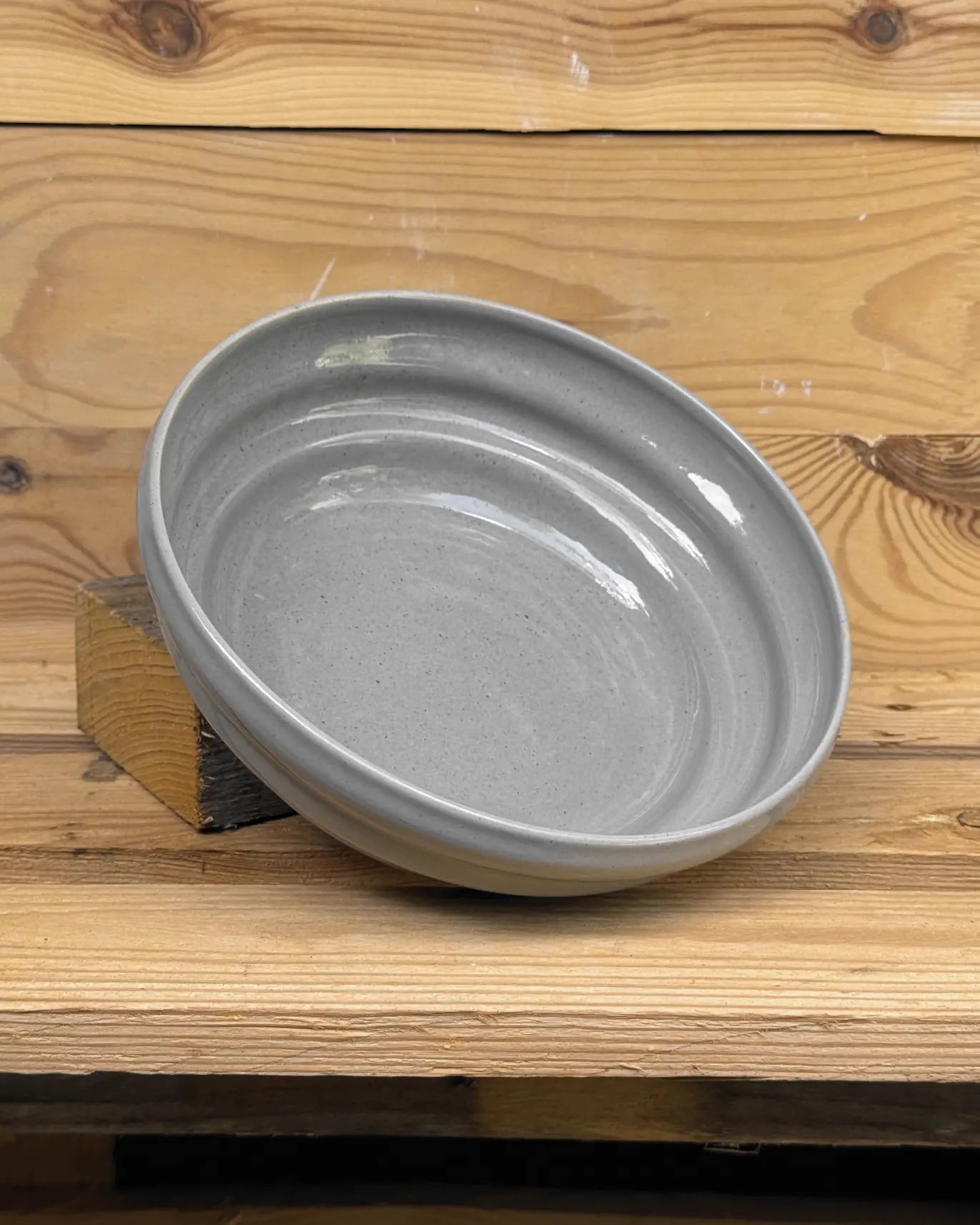 Miska Ceramiczna Glossy Grey Modern 1000 ml | SA