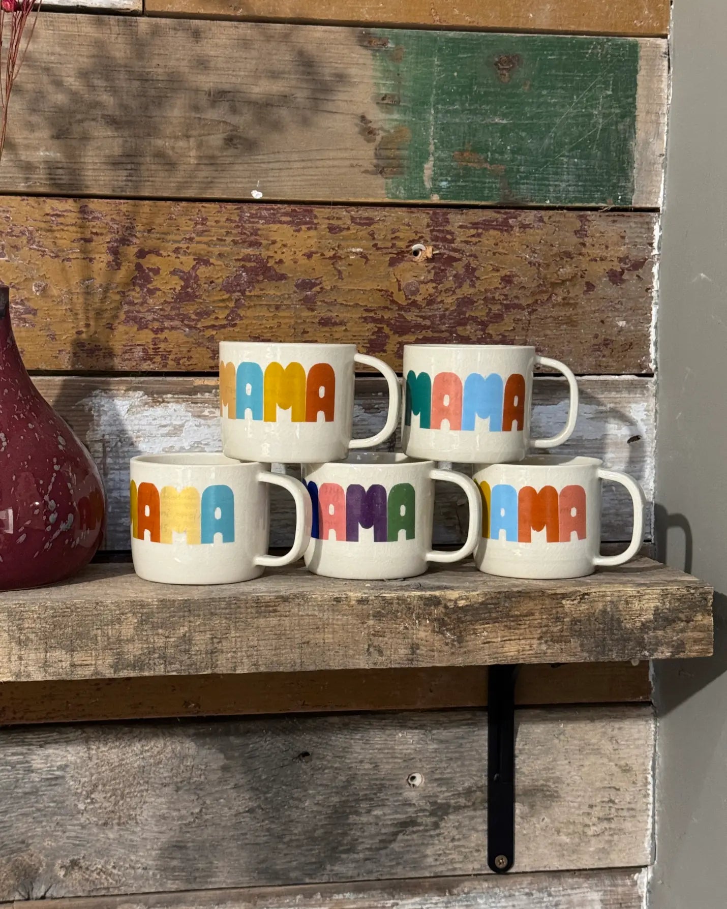 Kubek Kolorowy MAMA 400 ml | OUTLET