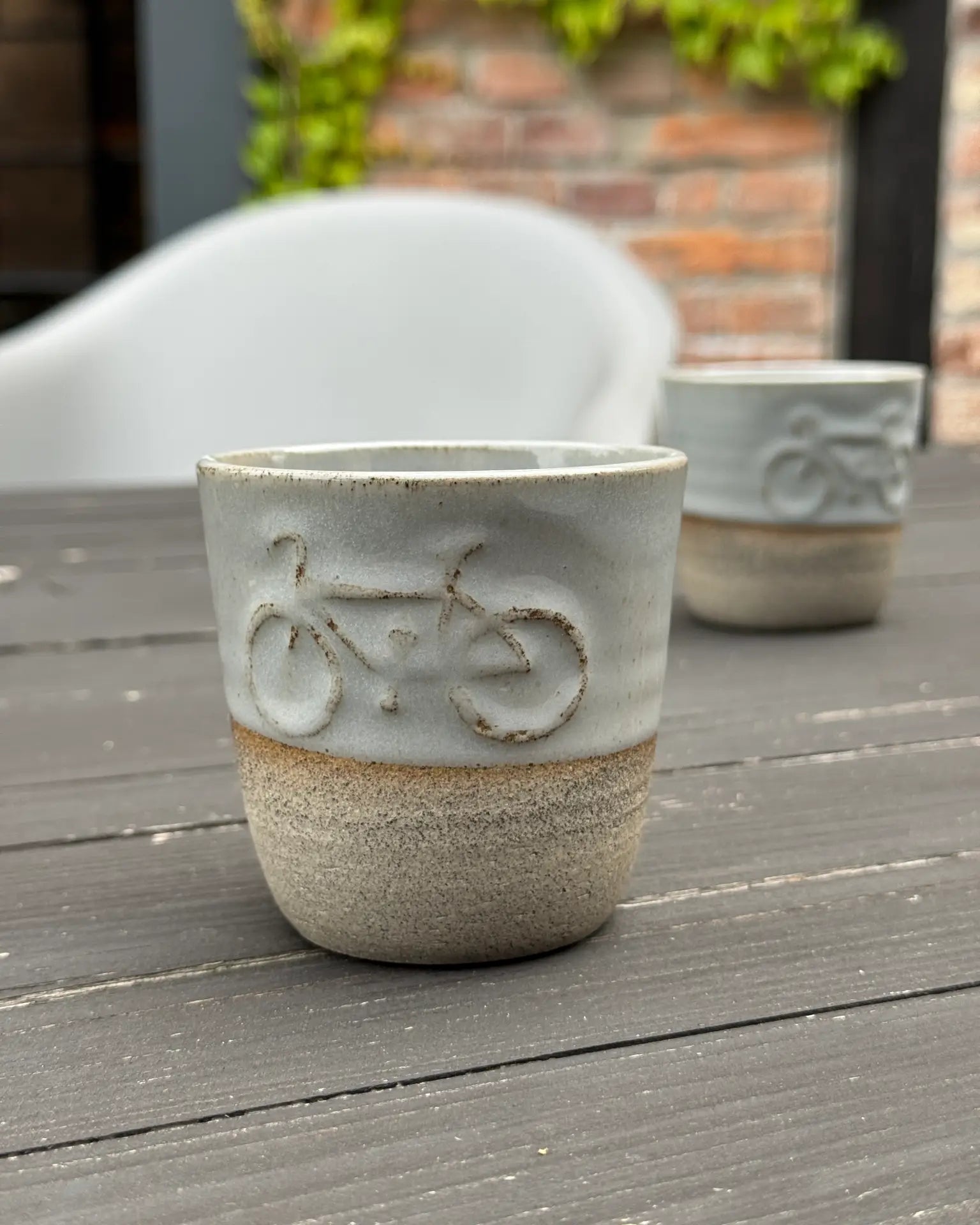 Czarka Ceramiczna Glossy Grey Bike 200 ml | DS