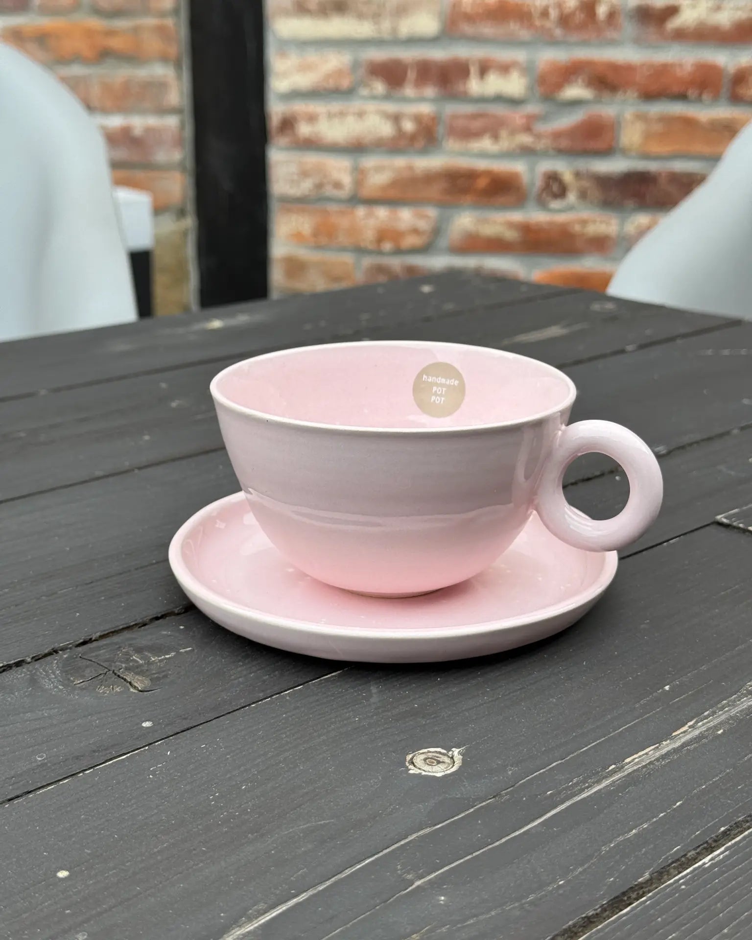 Ceramiczna Filiżanka Różowa Pastelowa 350 ml | SA