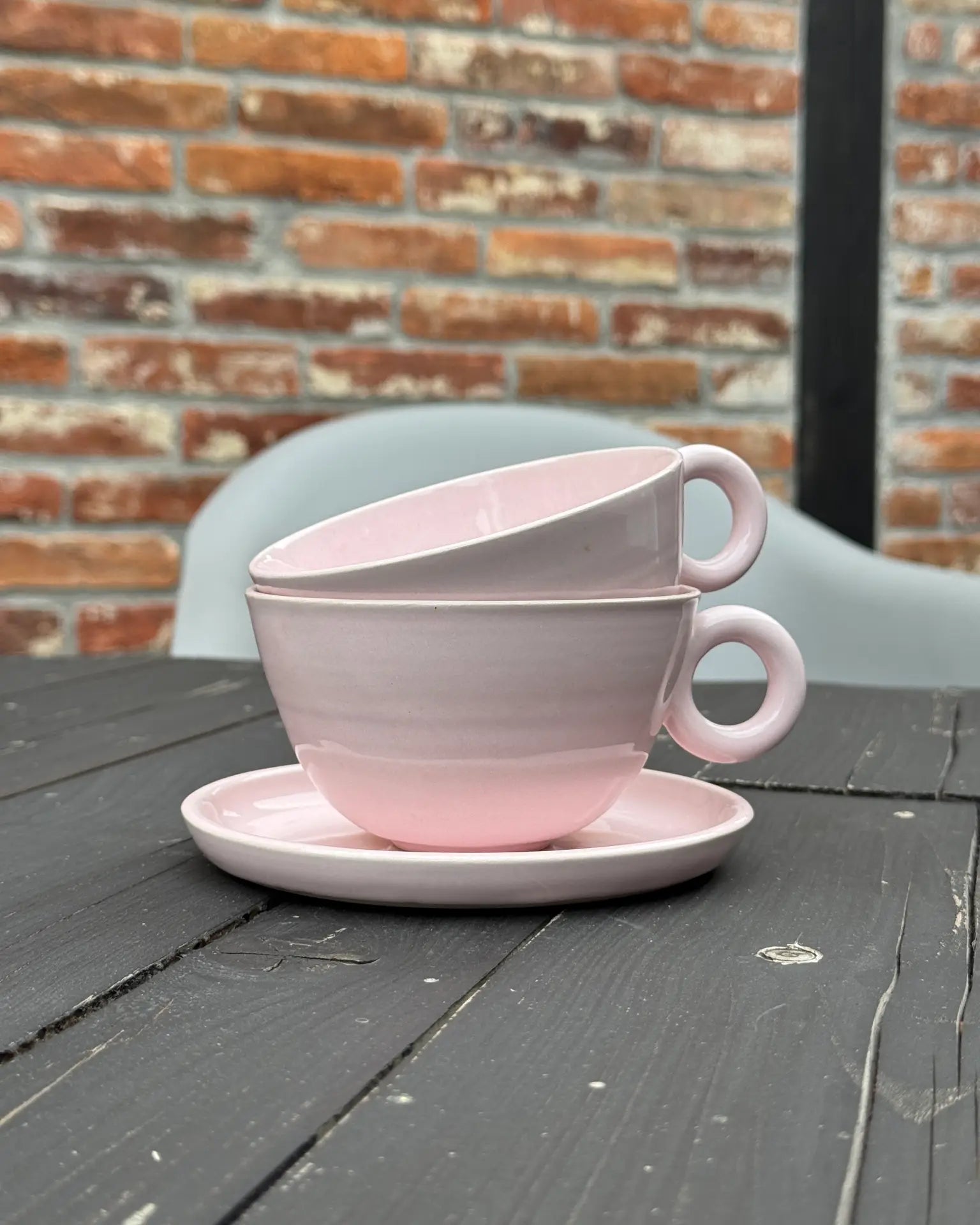 Ceramiczna Filiżanka Różowa Pastelowa 350 ml | SA