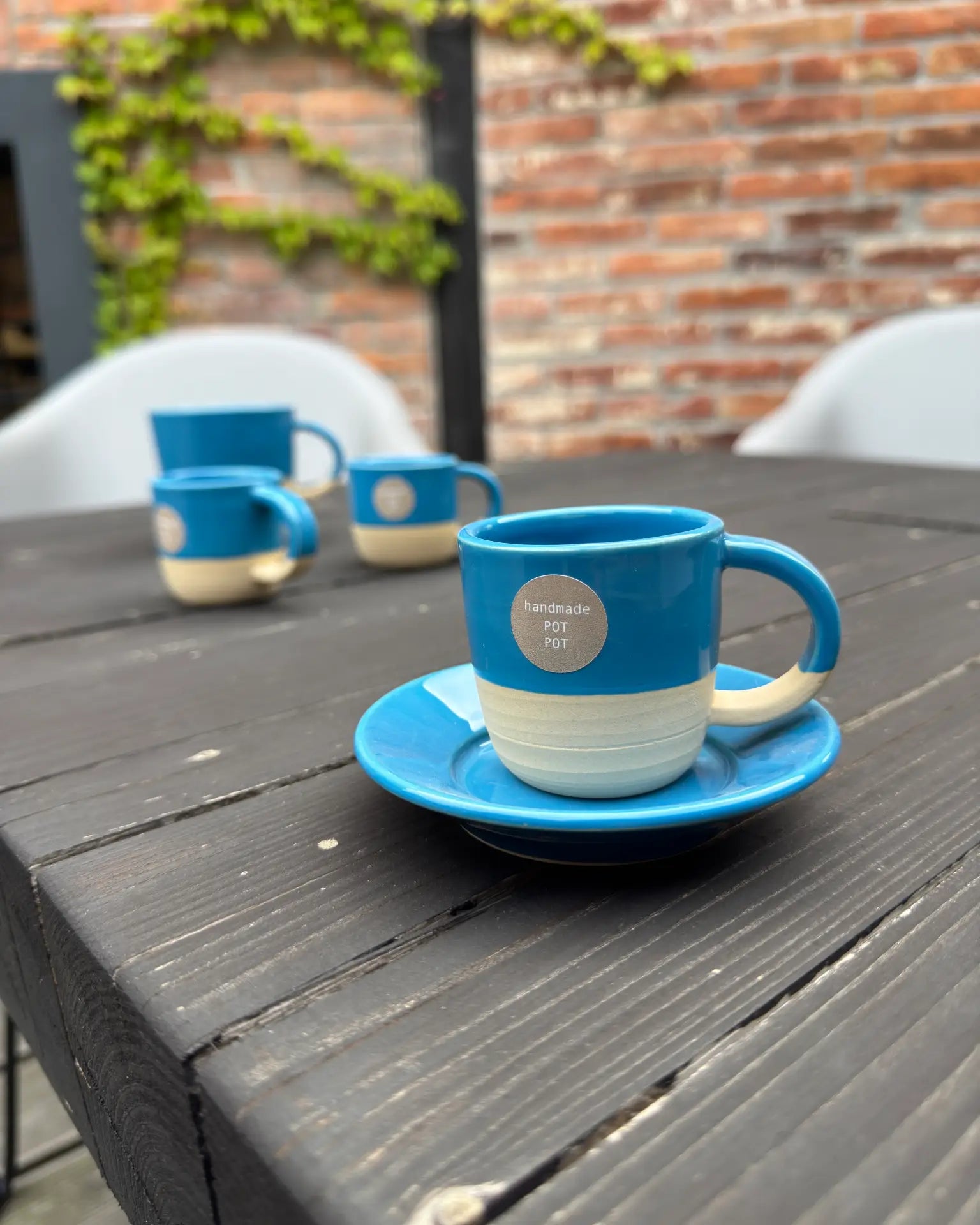 Kubek Do Espresso Niebieski Azure 80 ml | SA