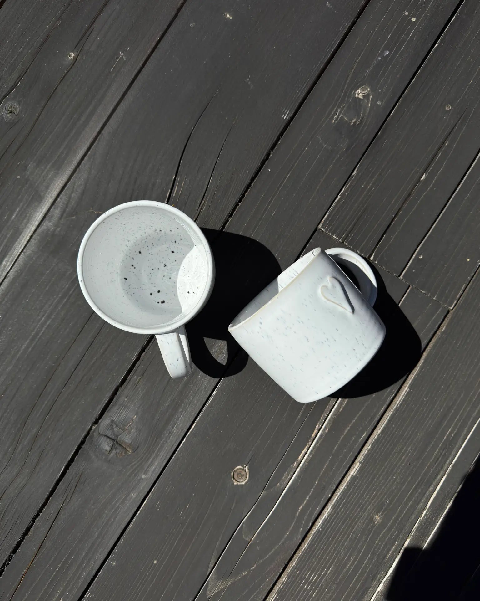 Kubek Ceramiczny Biały Milkyway Heart 350 ml | SA