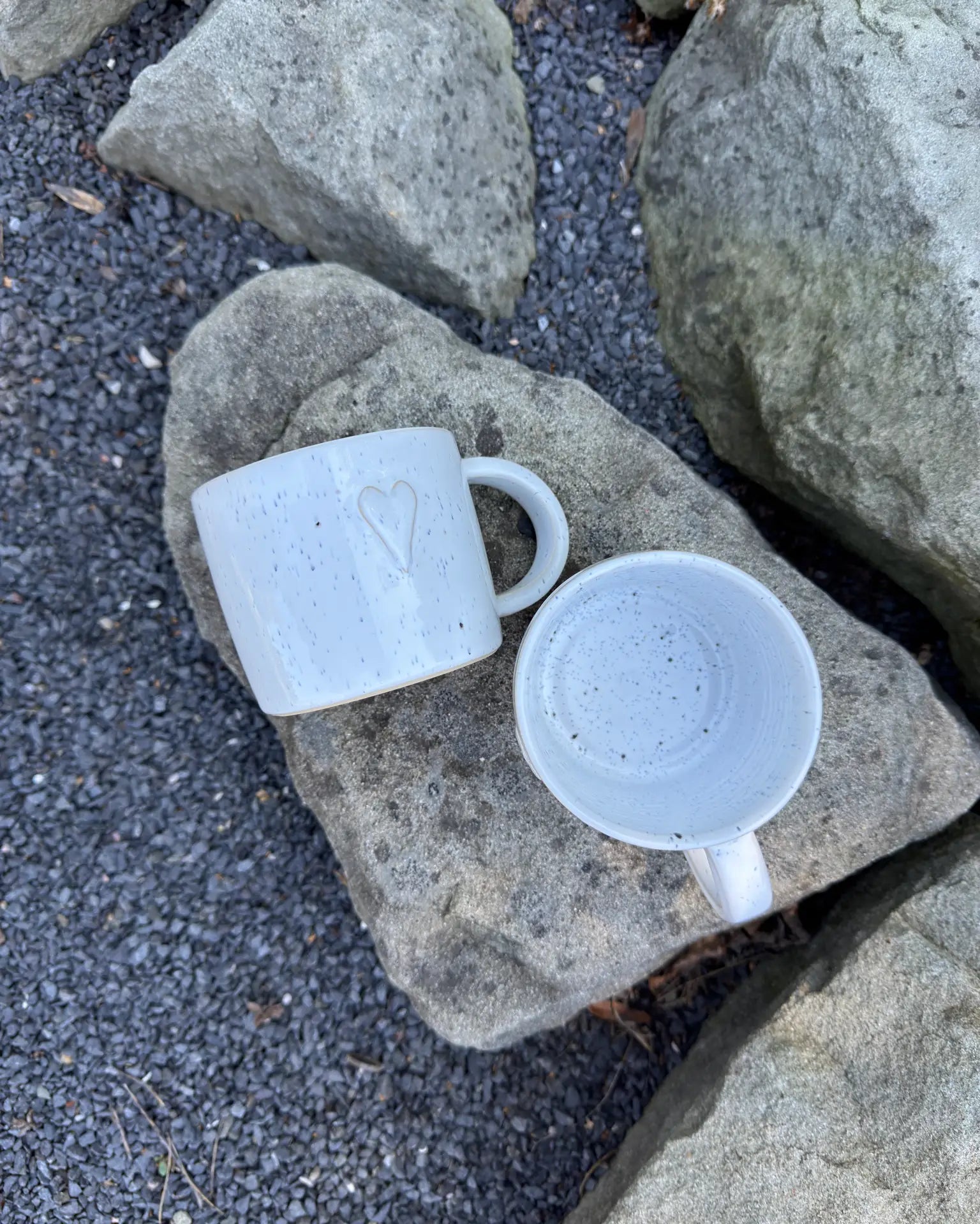 Kubek Ceramiczny Biały Milkyway Heart 350 ml | SA