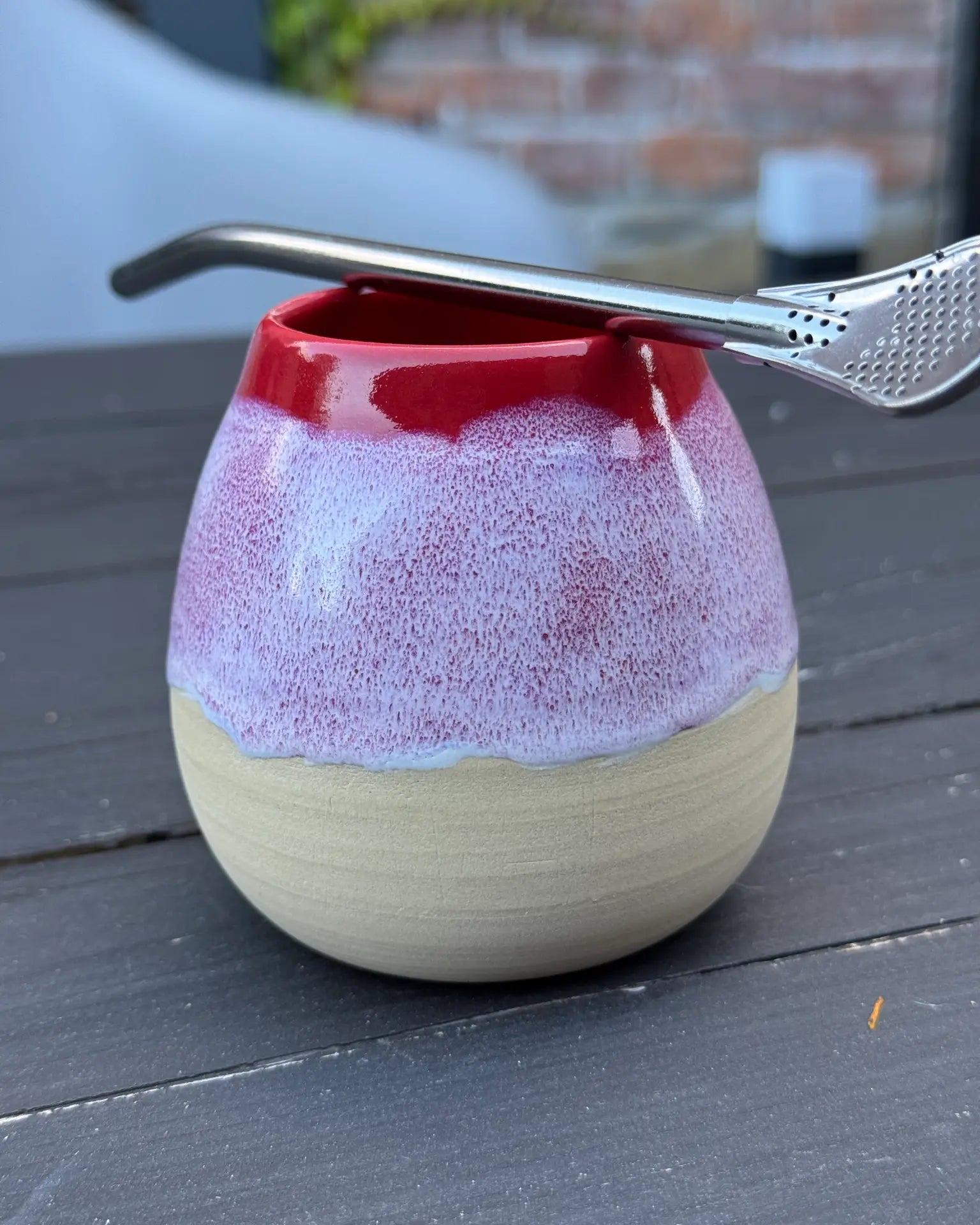 Tykwa Yerba Mate Czerwona 290 ml | SA