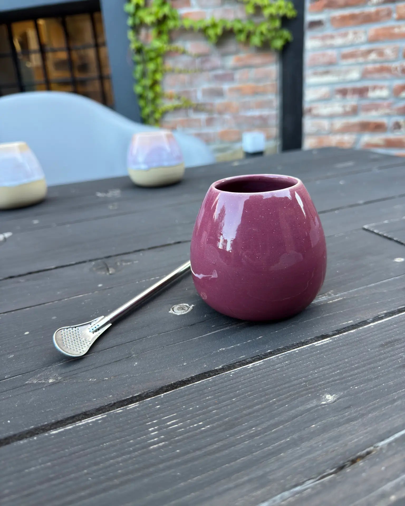 Tykwa Yerba Mate Burgundowa 290 ml | SA