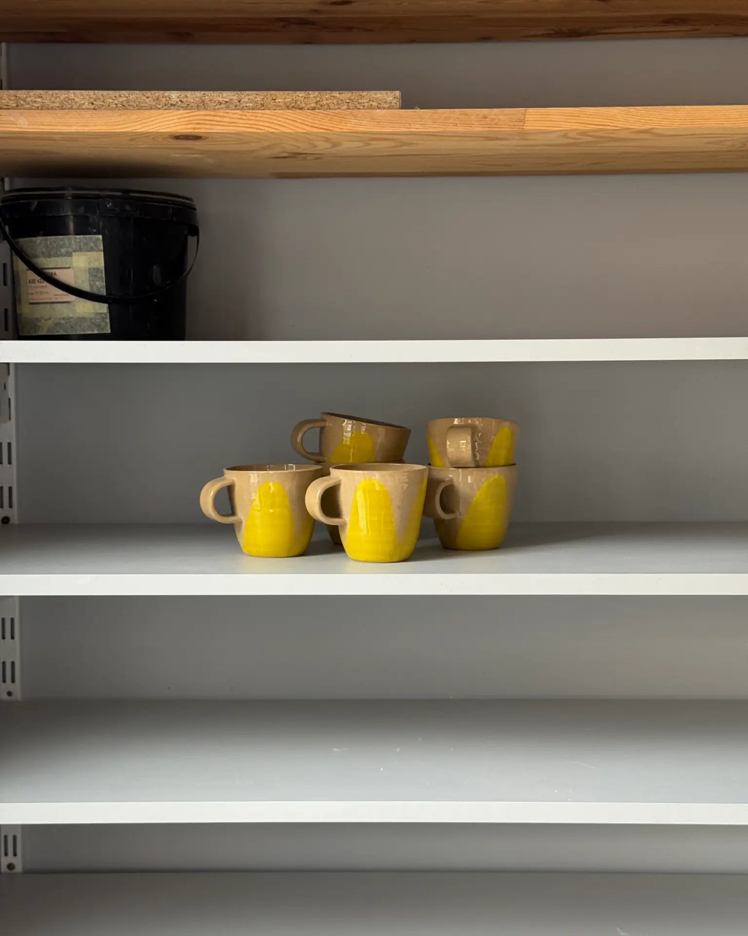 Kubek Ceramiczny Żółty Vintage 300 ml | CA