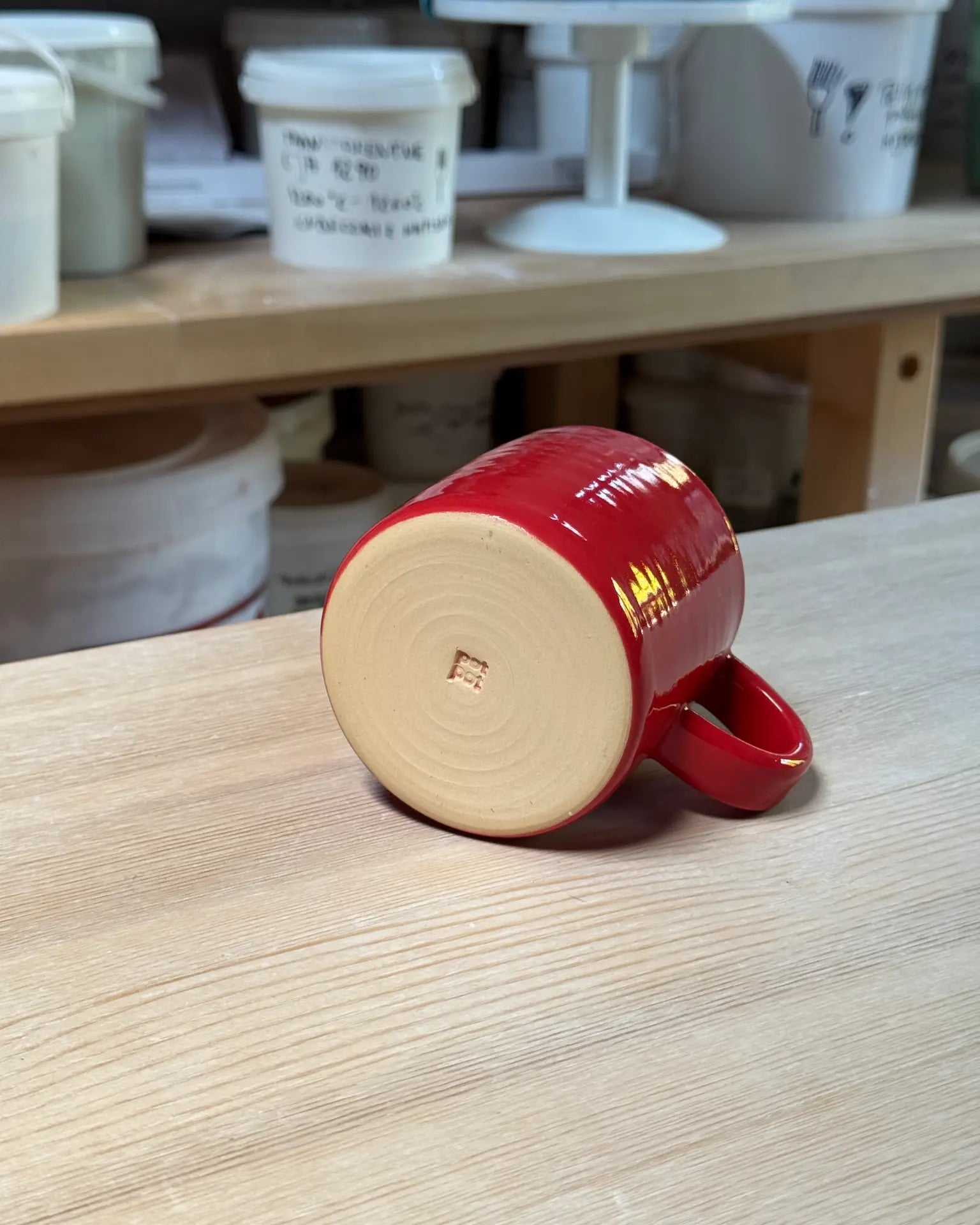 Kubek Ceramiczny Czerwony MUG 250 ml | SA