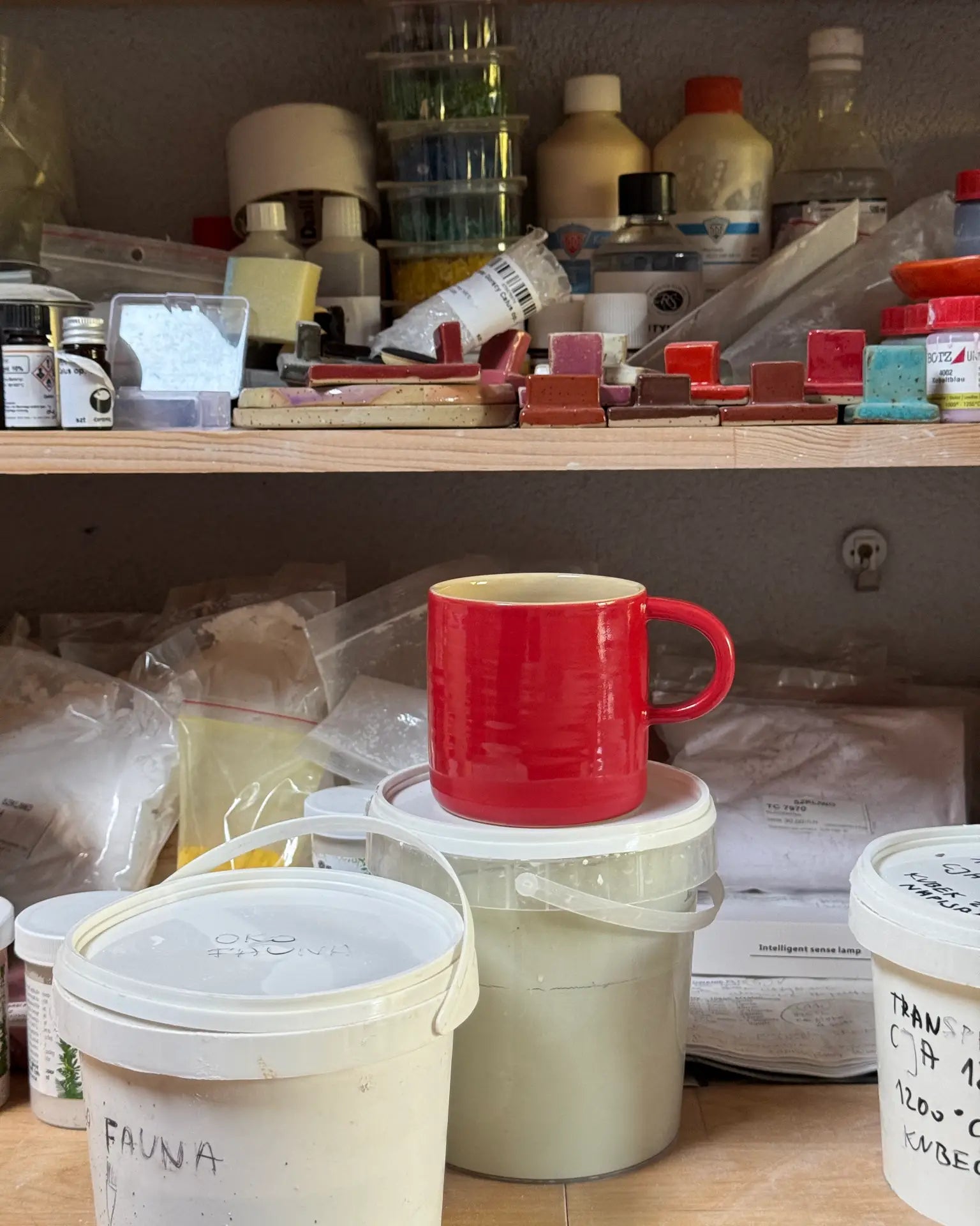 Kubek Ceramiczny Czerwony MUG 250 ml | SA