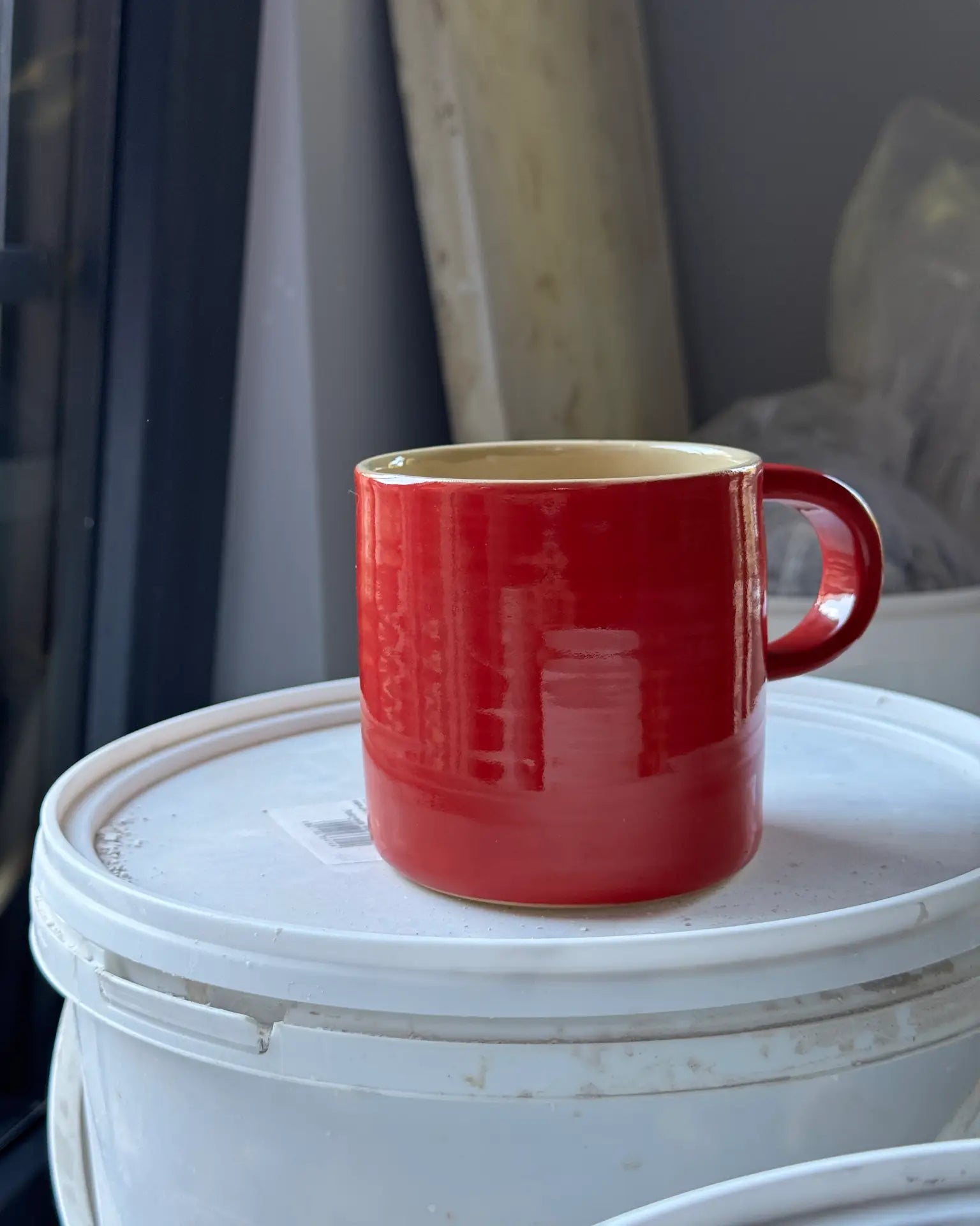 Kubek Ceramiczny Czerwony MUG 250 ml | SA