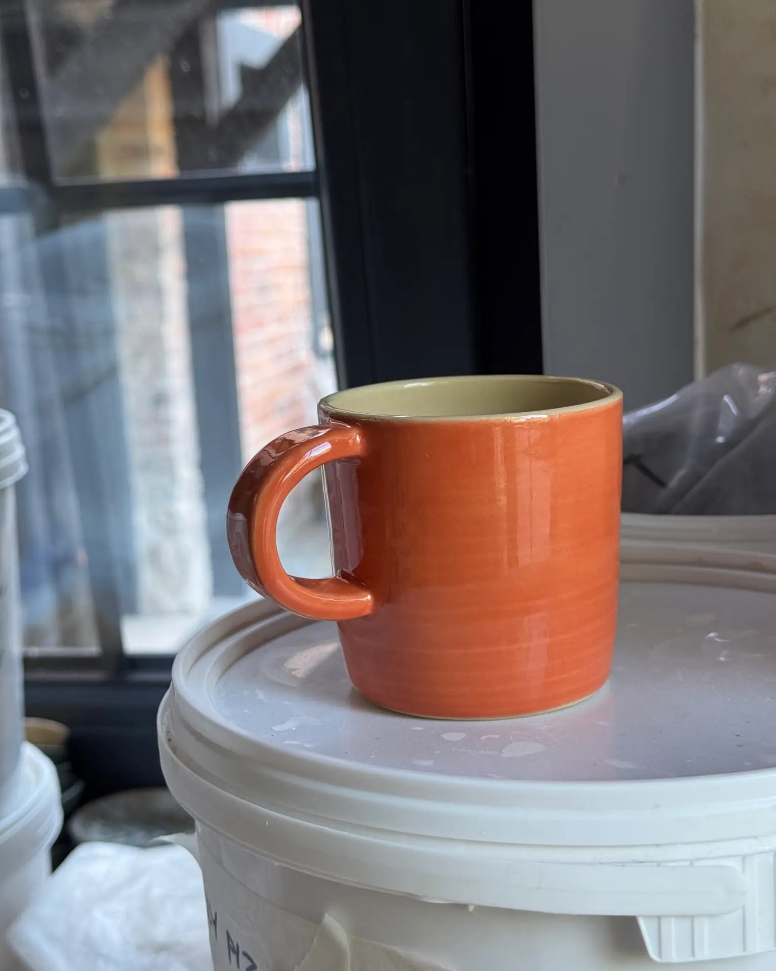 Kubek Ceramiczny Pomarańczowy MUG 250 ml | SA