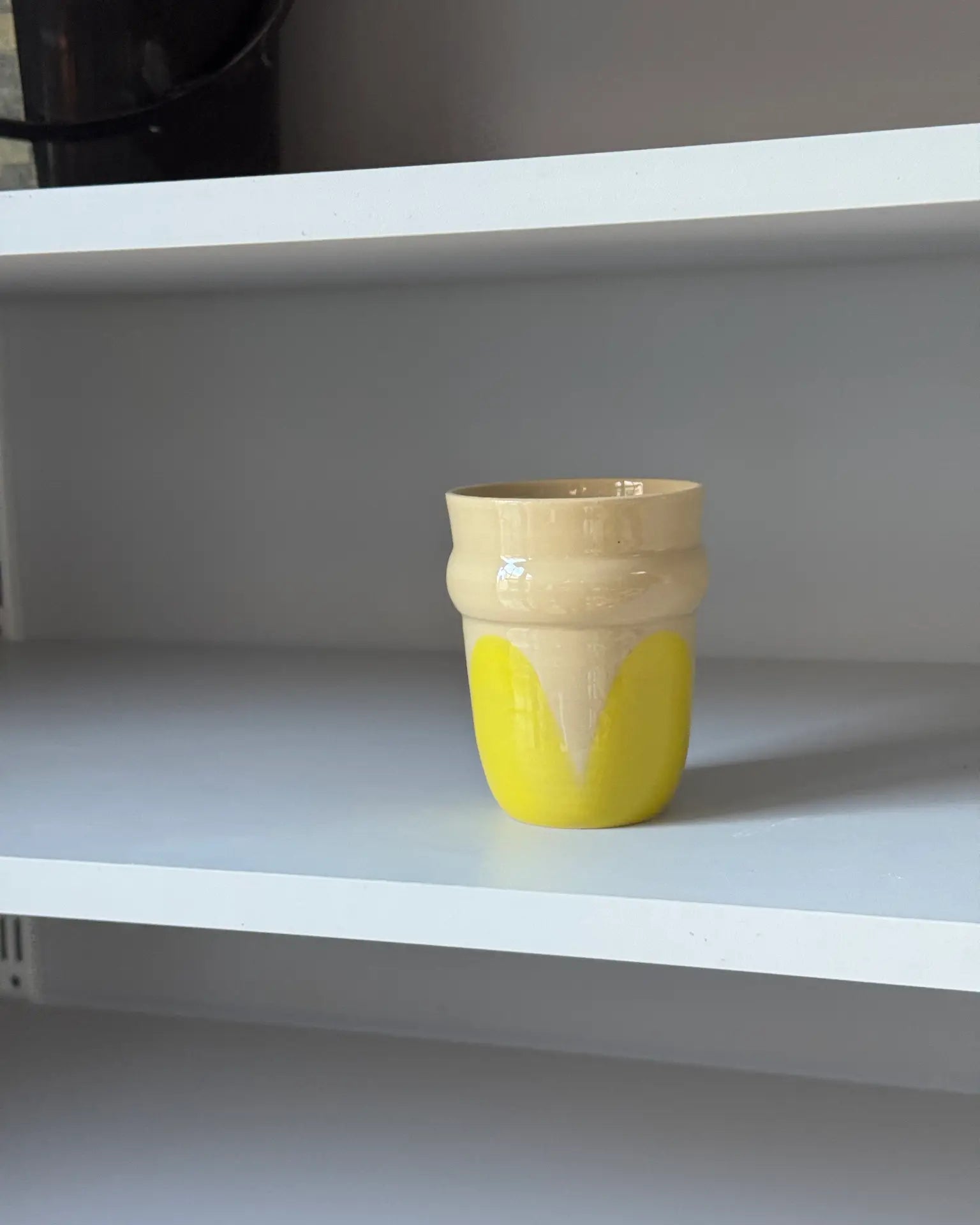 Czarka Ceramiczna Żółta Vintage 250 ml | SA