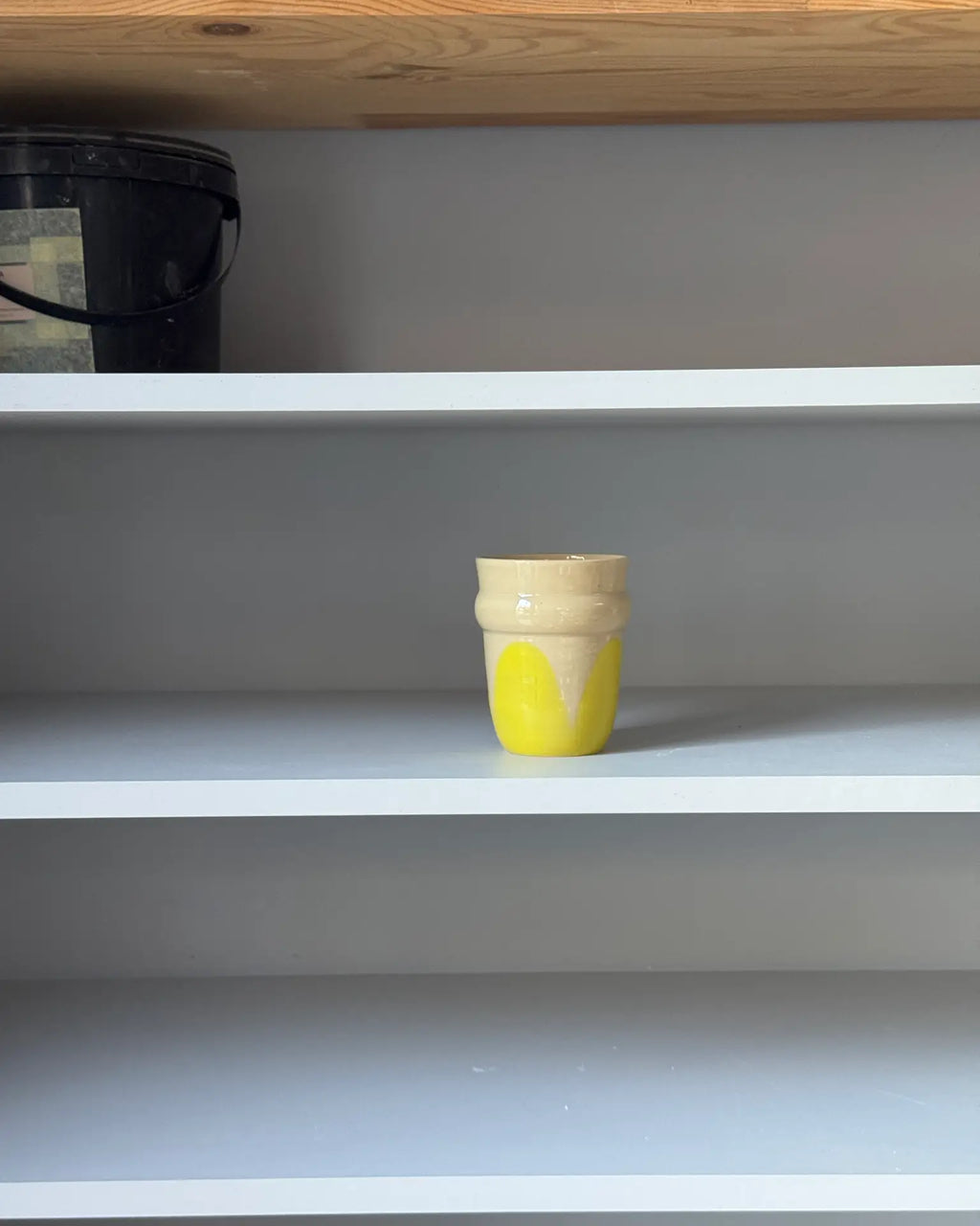 Czarka Ceramiczna Żółta Vintage 250 ml | SA