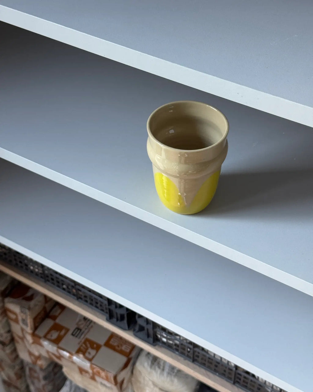 Czarka Ceramiczna Żółta Vintage 250 ml | SA