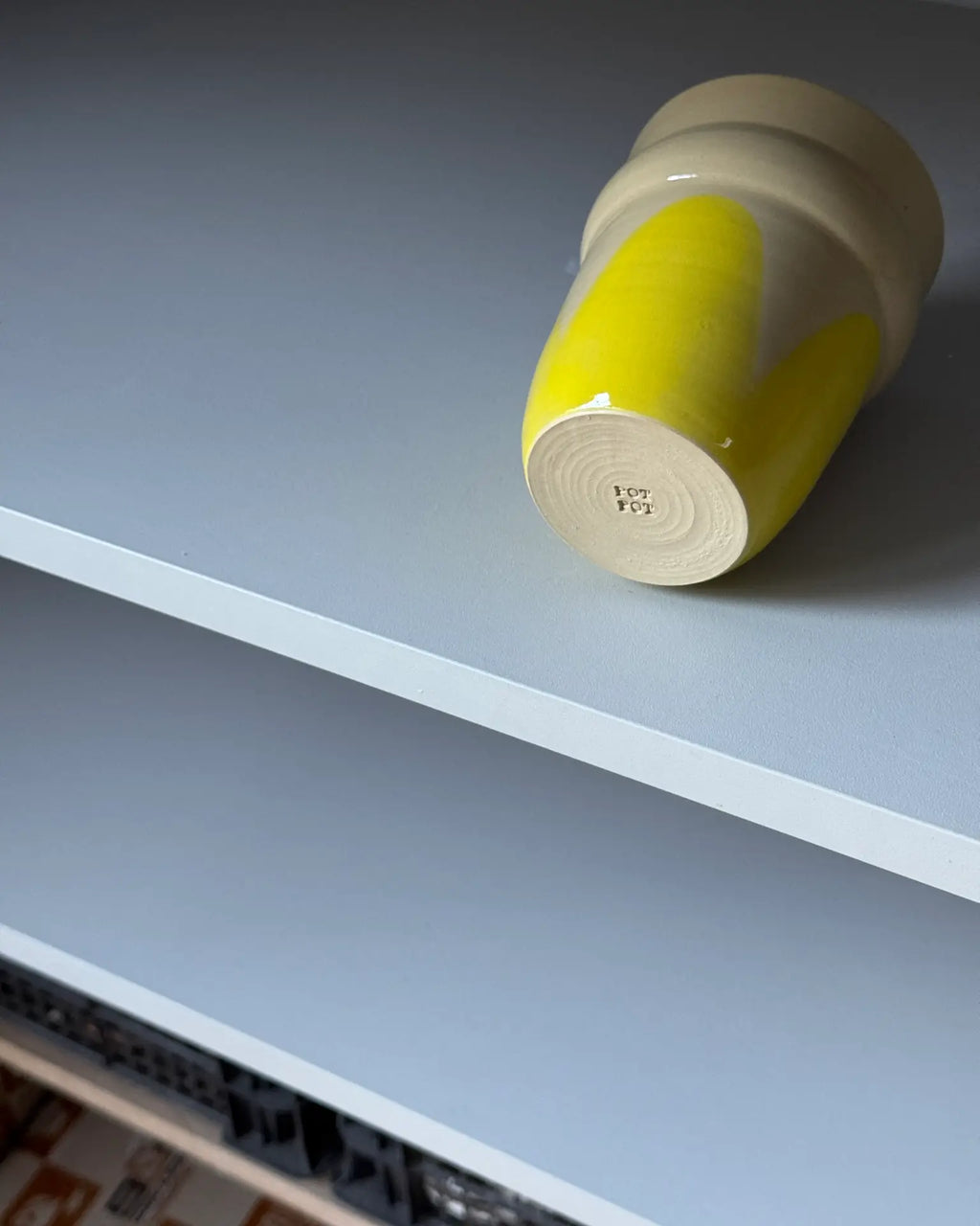 Czarka Ceramiczna Żółta Vintage 250 ml | SA