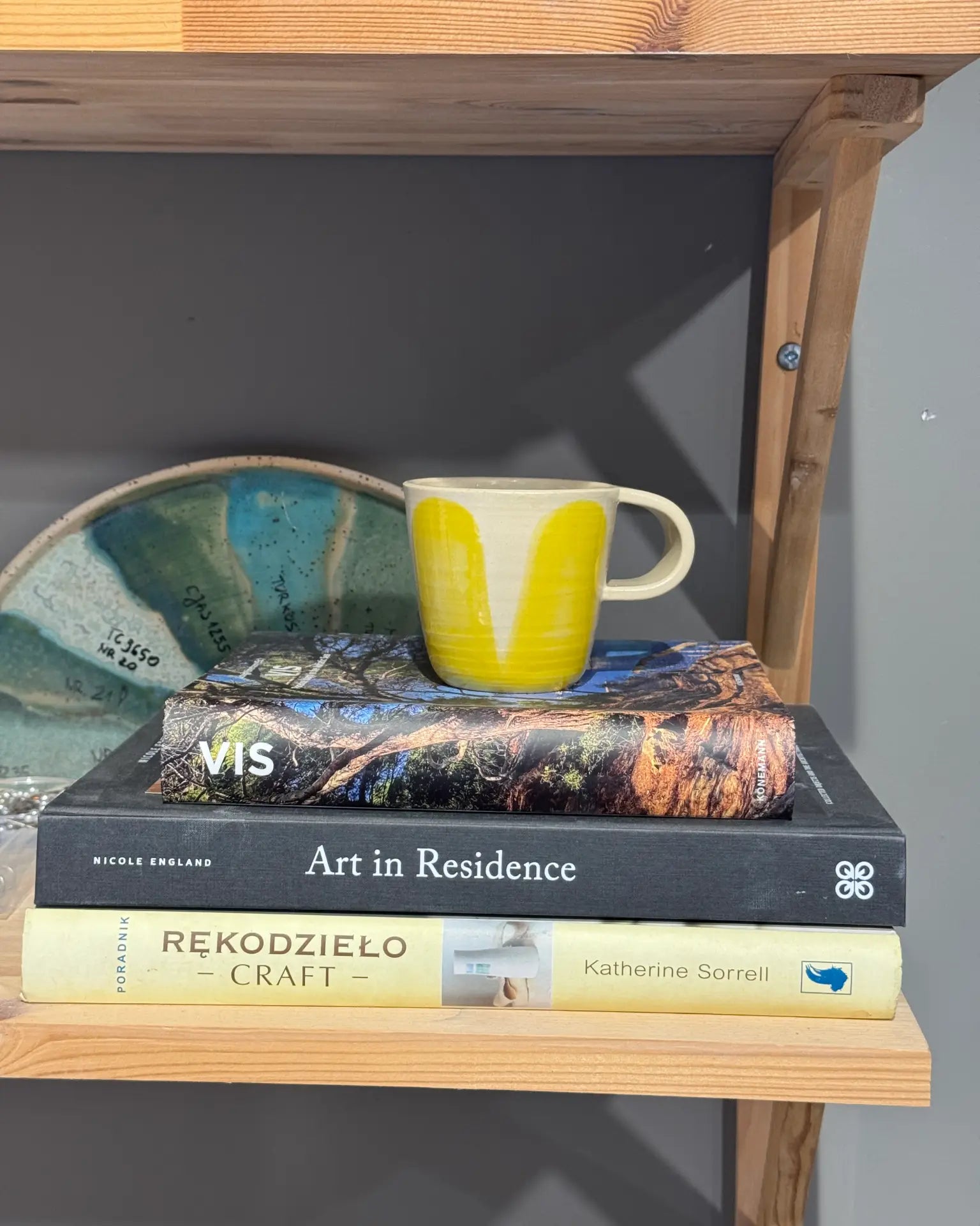 Kubek Ceramiczny Żółty Vintage 200 ml | SA