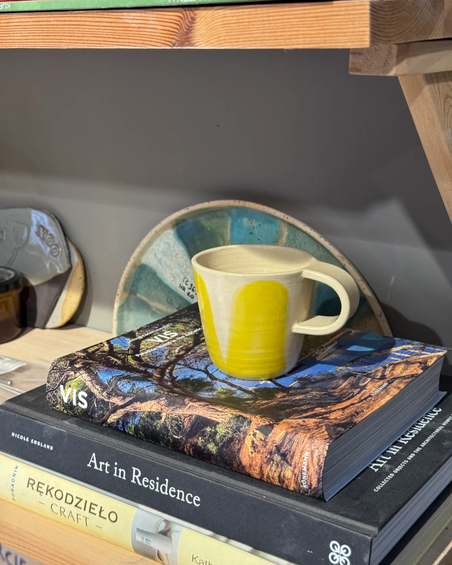 Kubek Ceramiczny Żółty Vintage 200 ml | SA