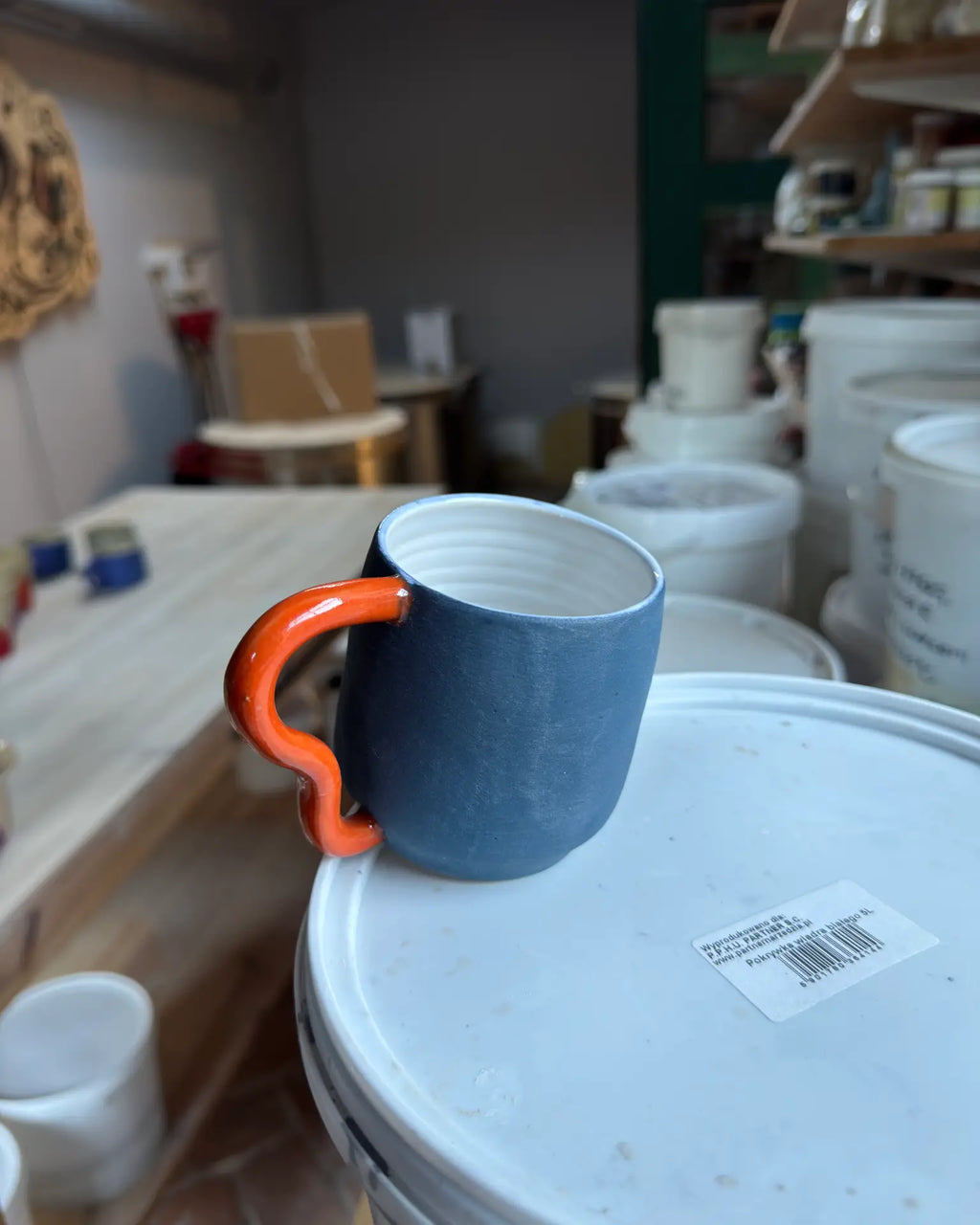 Kubek Ceramiczny Niebieski Przypadek 250 ml | SA