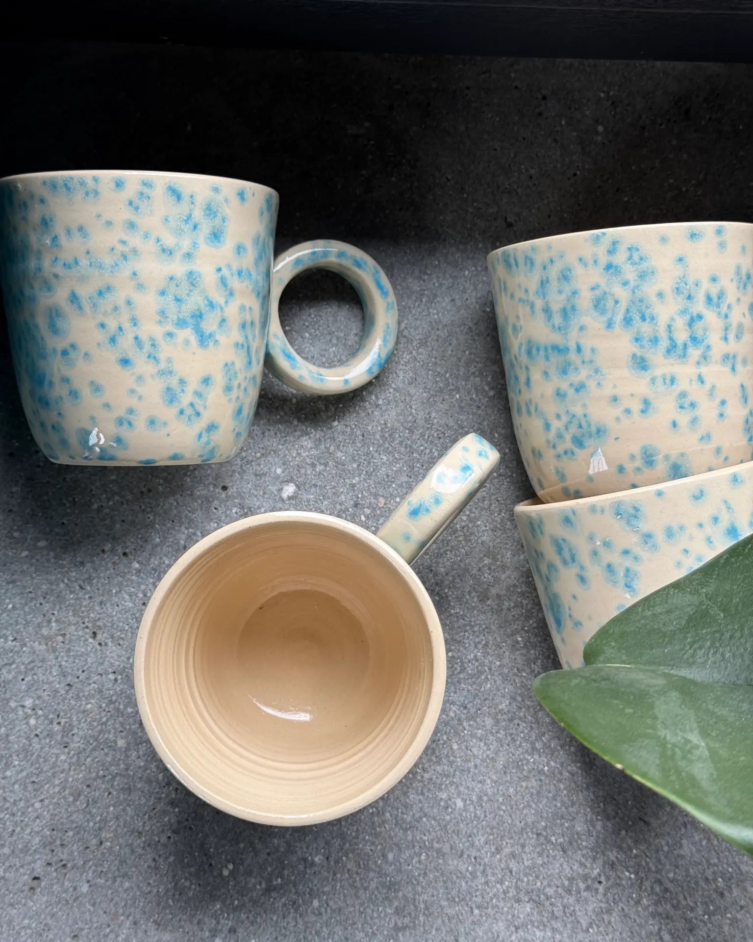 Kubek Ceramiczny Błękitny Crystal 200 ml | SA