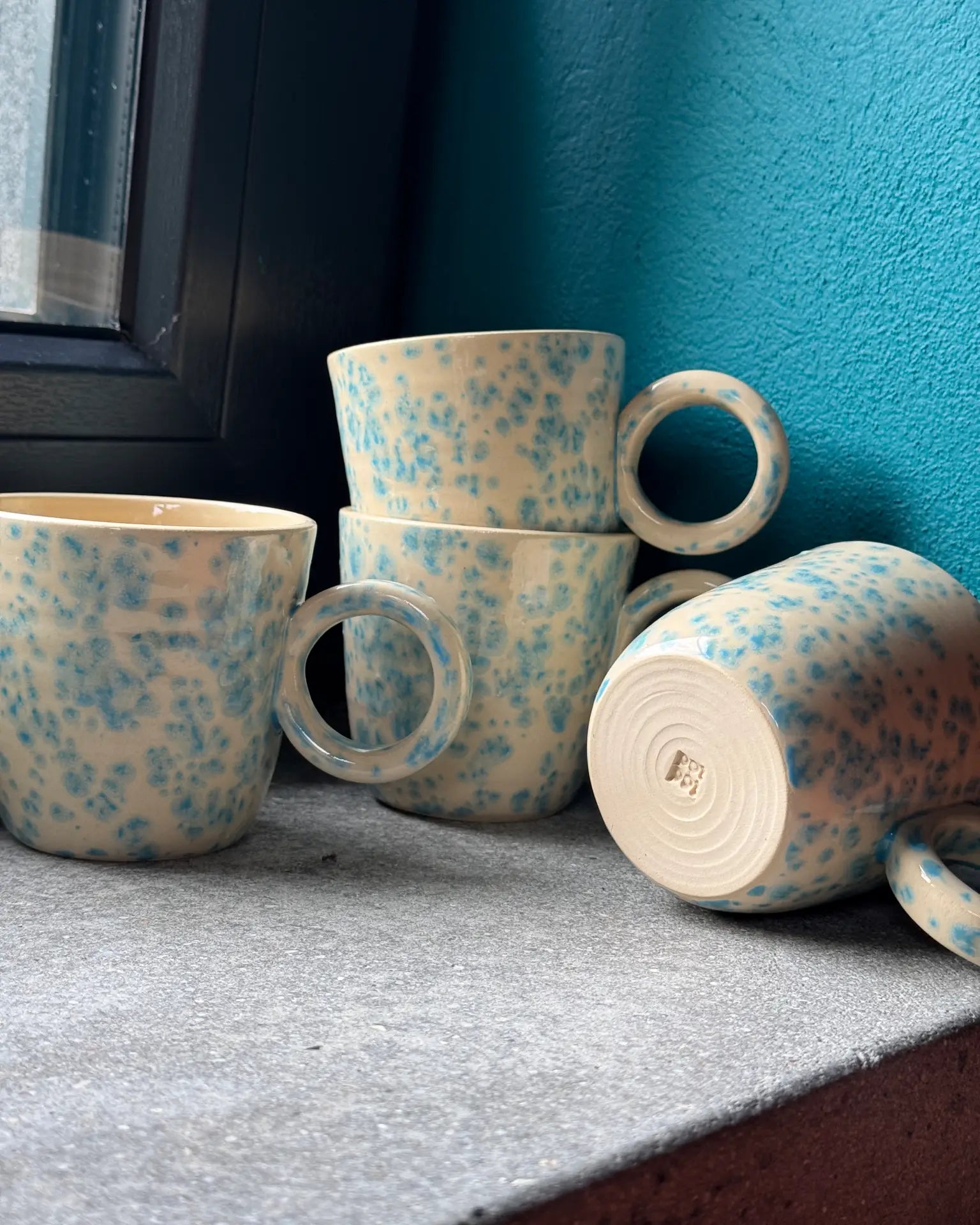 Kubek Ceramiczny Błękitny Crystal 200 ml | SA