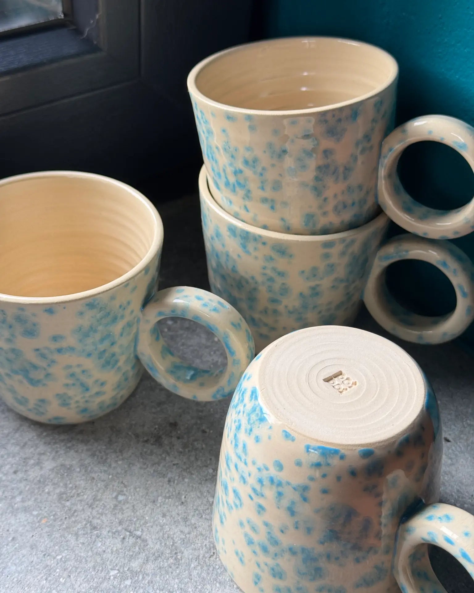 Kubek Ceramiczny Błękitny Crystal 200 ml | SA