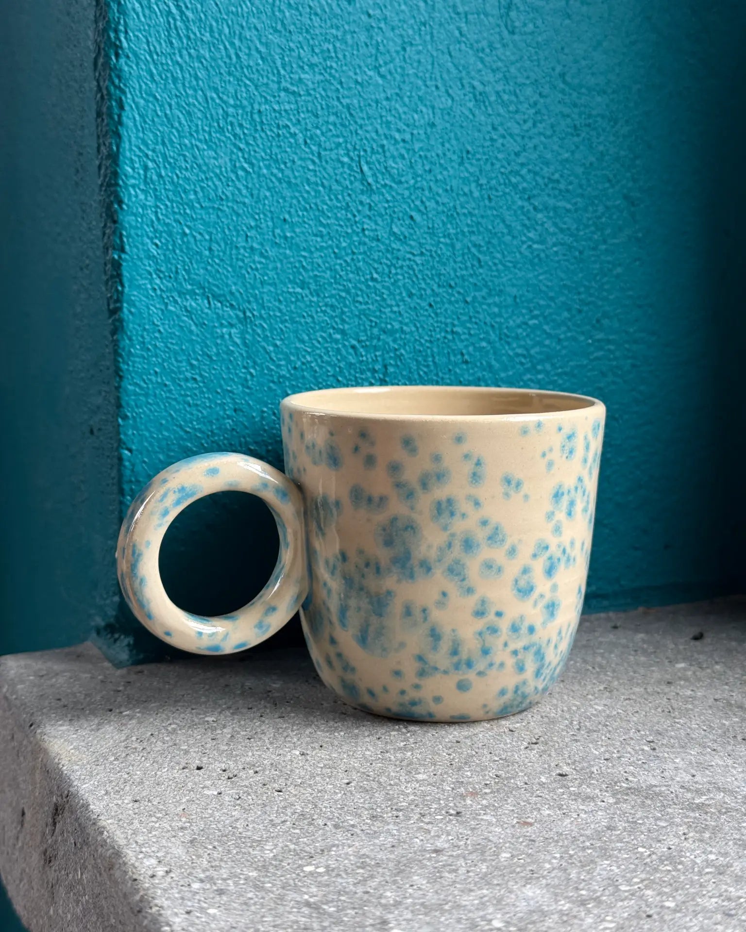 Kubek Ceramiczny Błękitny Crystal 200 ml | SA