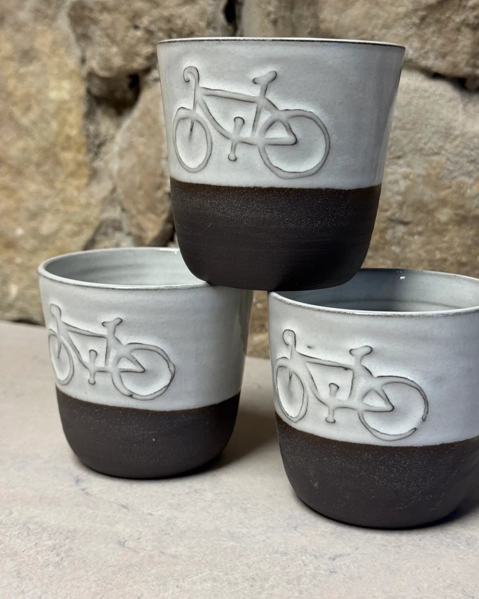 Czarka Ceramiczna Black & White Bike 200 ml | EB