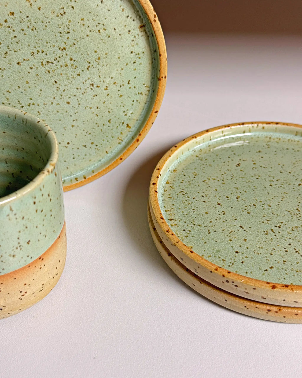 Ceramiczna Podstawka Zielona 11 cm | HD