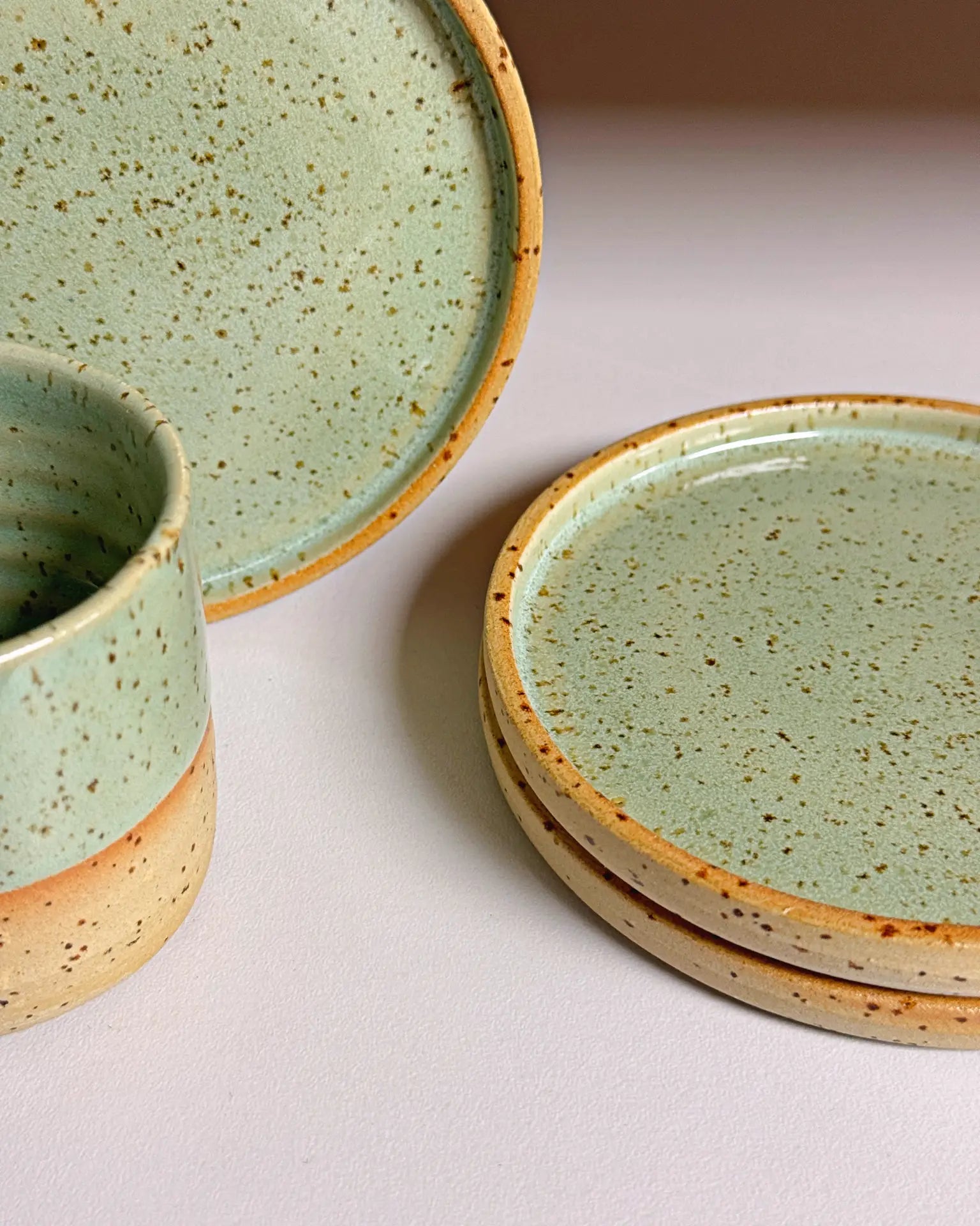 Ceramiczna Podstawka Zielona 11 cm | HD