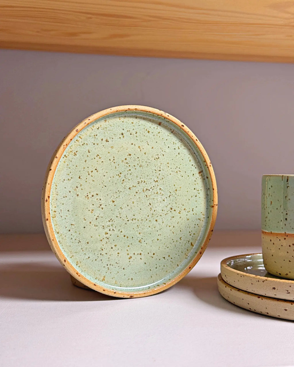 Ceramiczna Podstawka Zielona 11 cm | HD