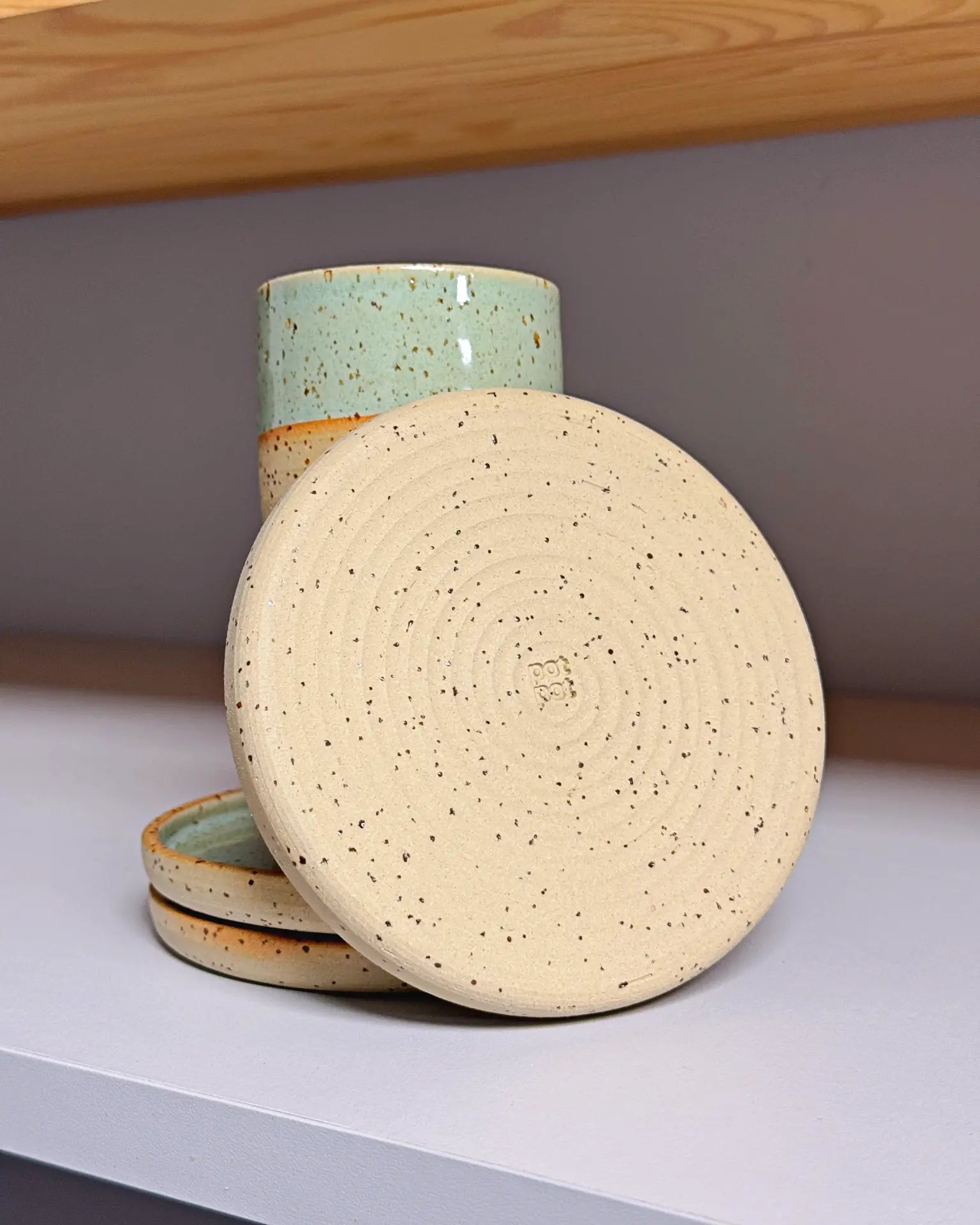 Ceramiczna Podstawka Zielona 11 cm | HD