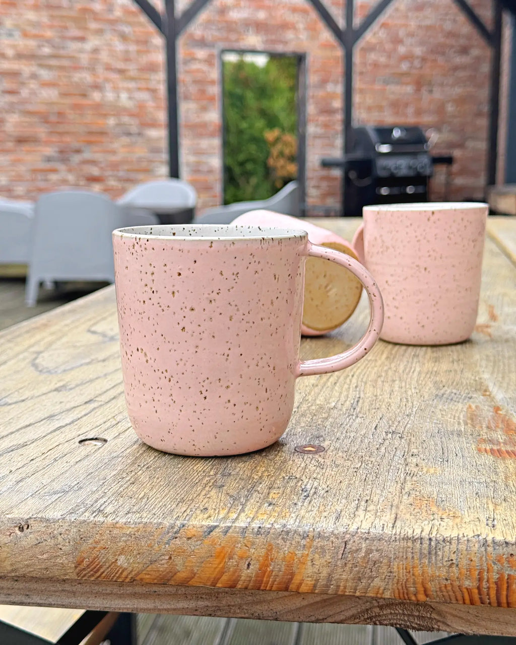 Ceramiczny Kubek Różowy Cottage 400 ml | HD