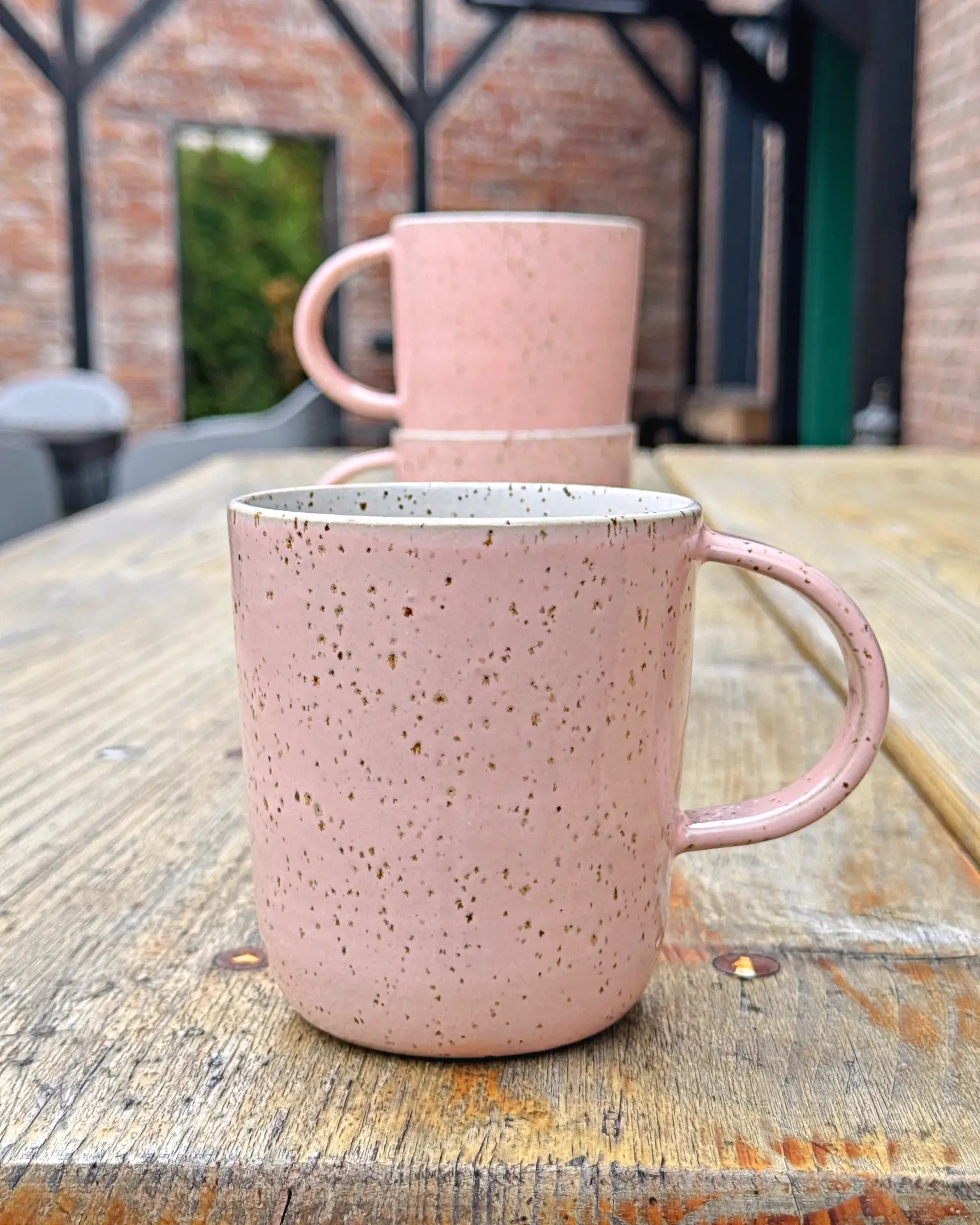 Ceramiczny Kubek Różowy Cottage 400 ml | HD