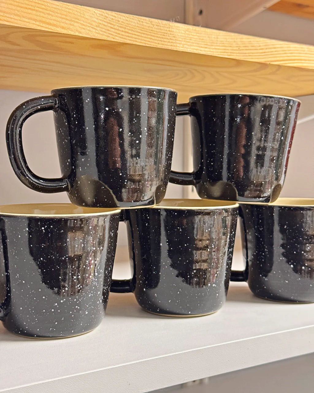 Czarny Kubek Ceramiczny Galaxy 200 ml | SA