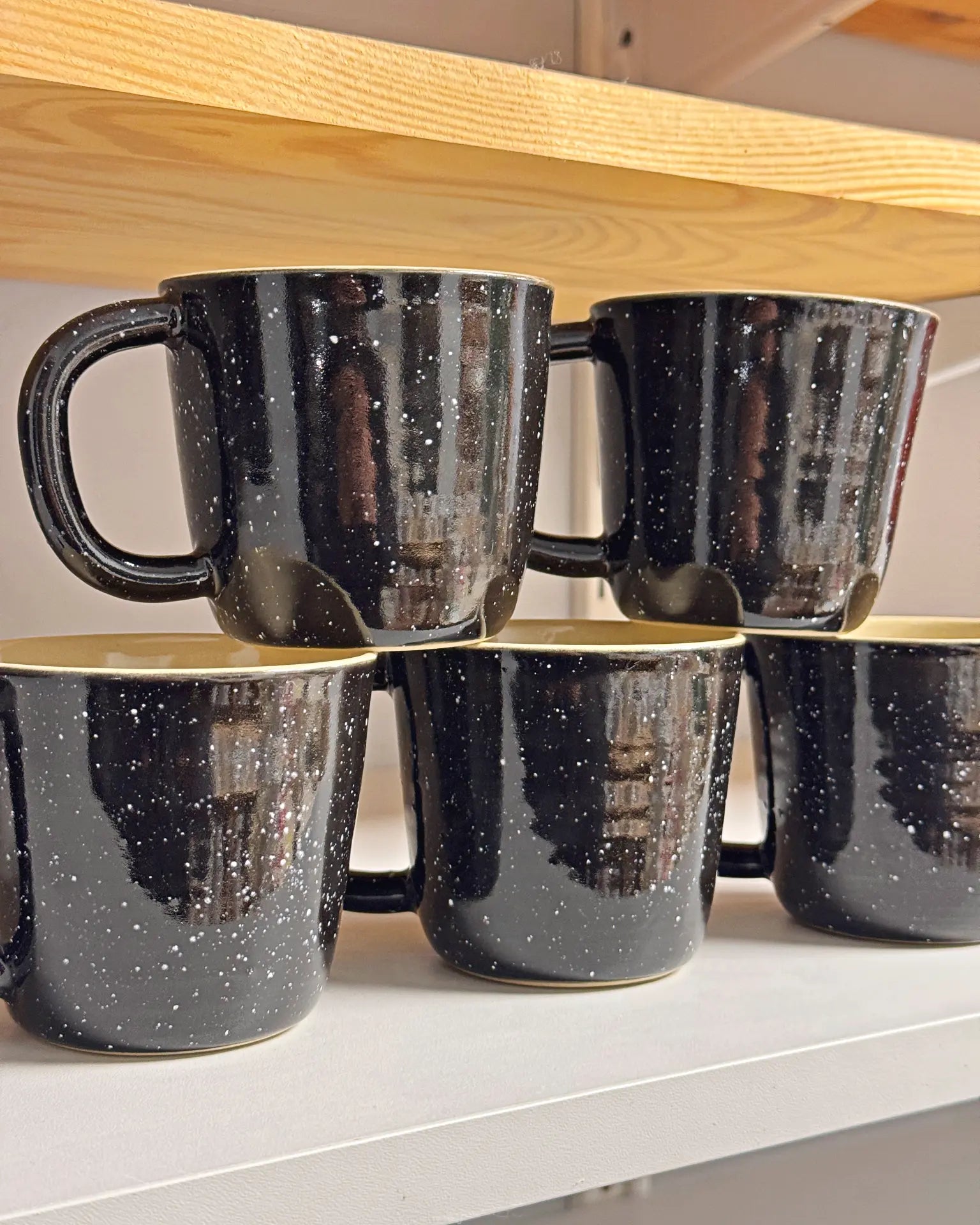 Czarny Kubek Ceramiczny Galaxy 200 ml | SA