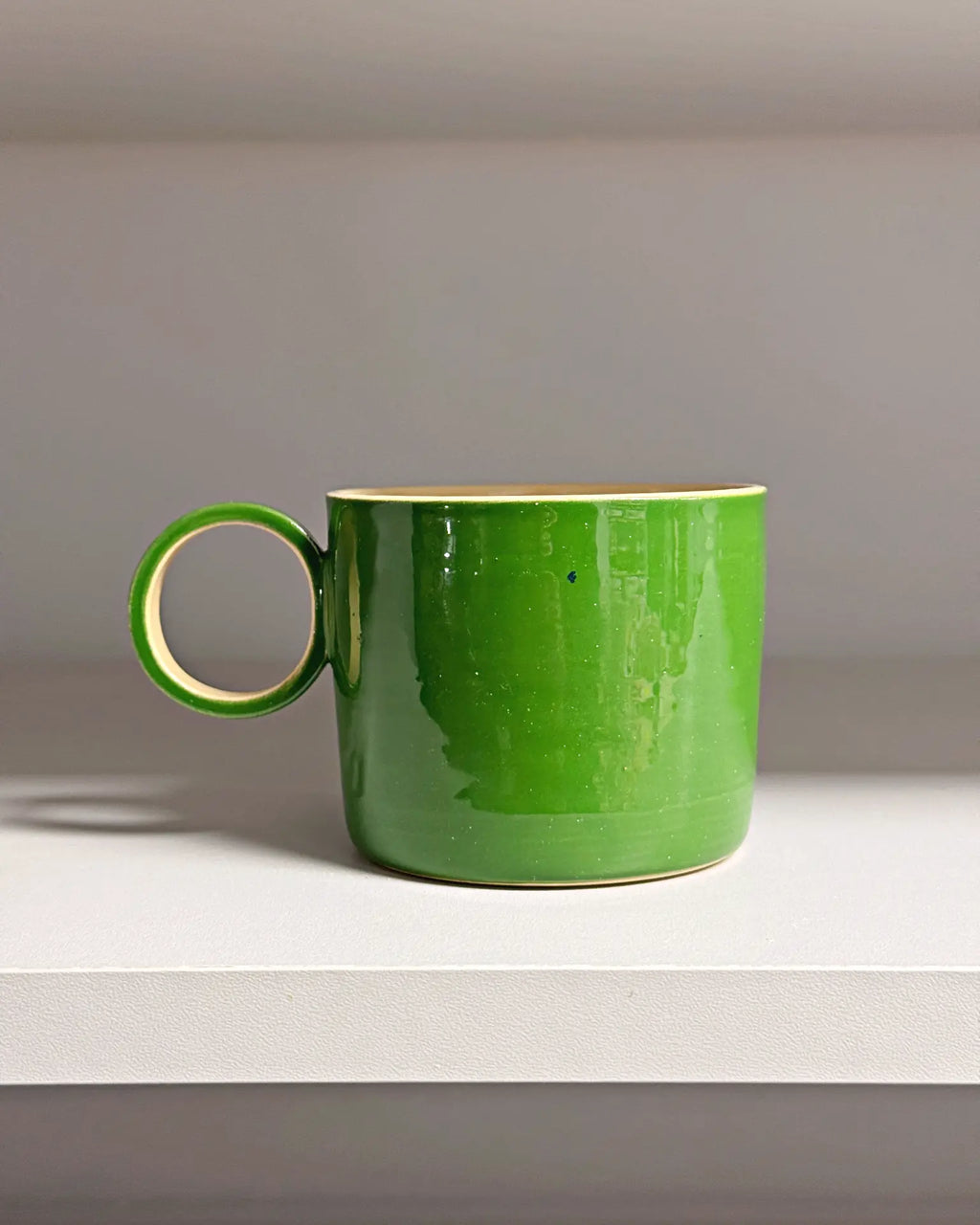 Kubek Ceramiczny Z Uchem Zielony 250 ml | SA